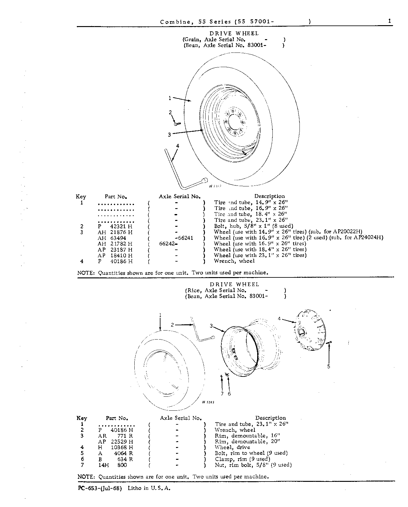 Main Wheels, Tracks, and Axle