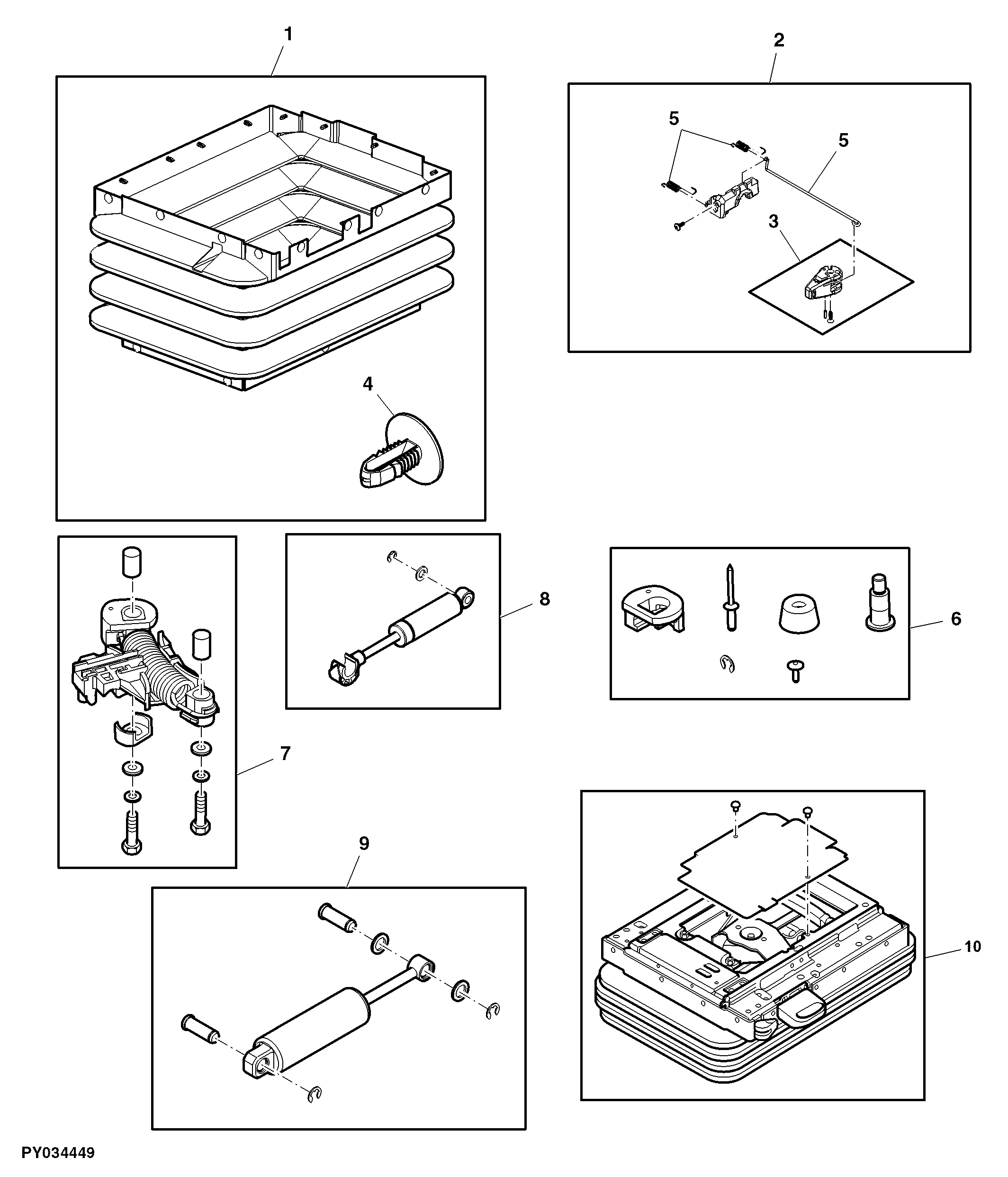 Boot / Damper / Suspension, Seat, Air Suspended, W/ CommandARM™, MSG95AL / 741