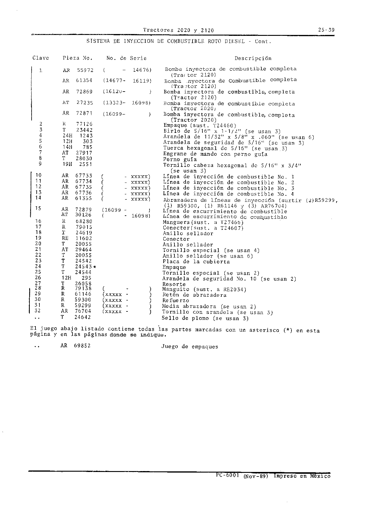 Sistema de Inyeccion de Combustible Roto-Diesel (Continued)