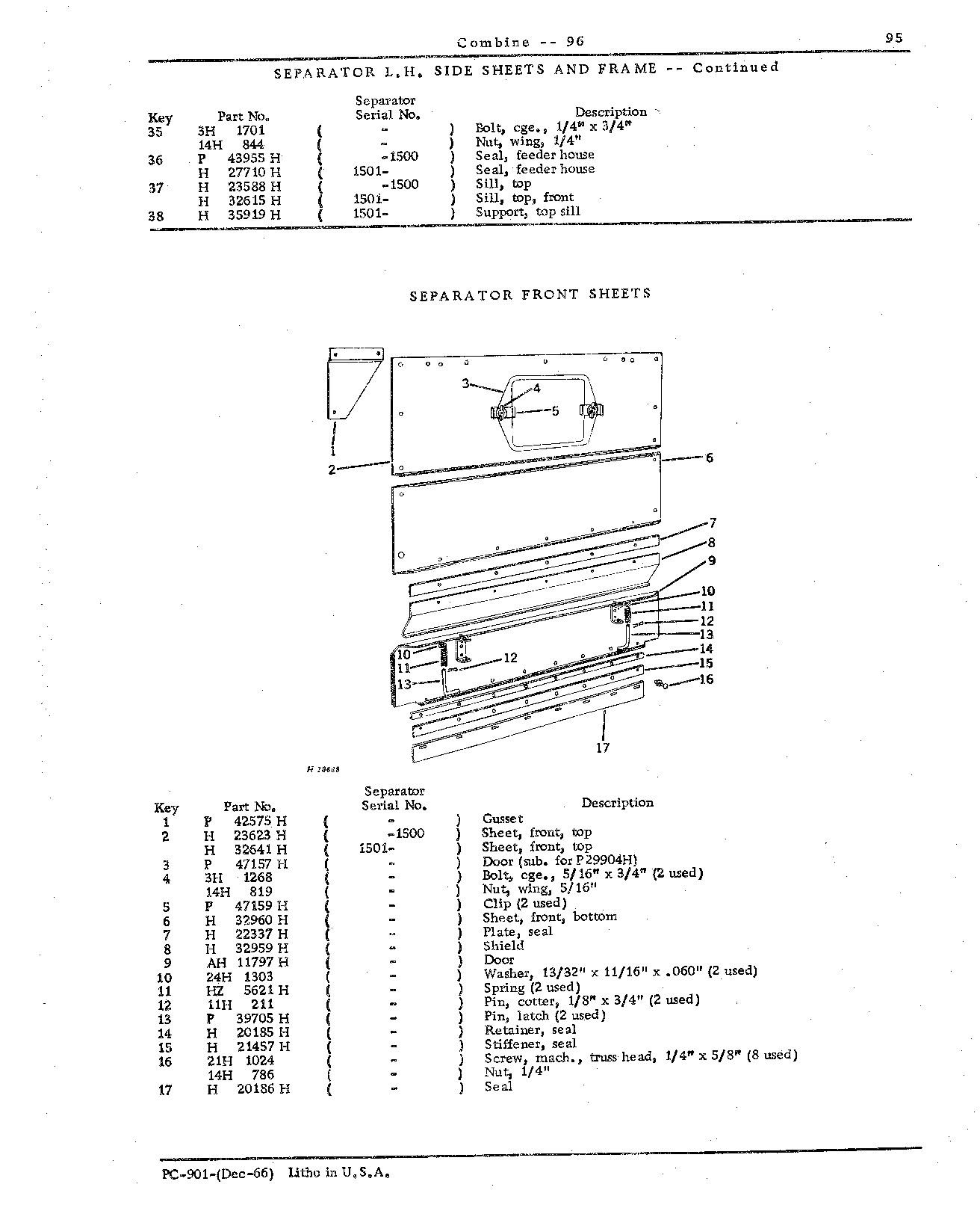 Separator Front, Top, and Side Sheets, Rear Hood and Ladder (Continued)