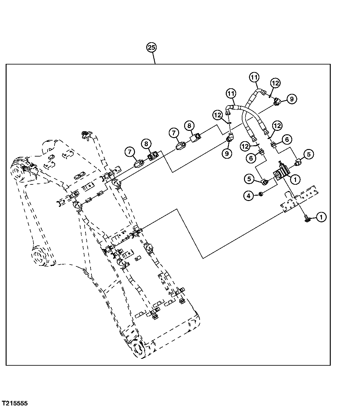 AUXILIARY HYDRAULIC FIELD KIT (HAMMER) (TWO PIECE BOOM)
