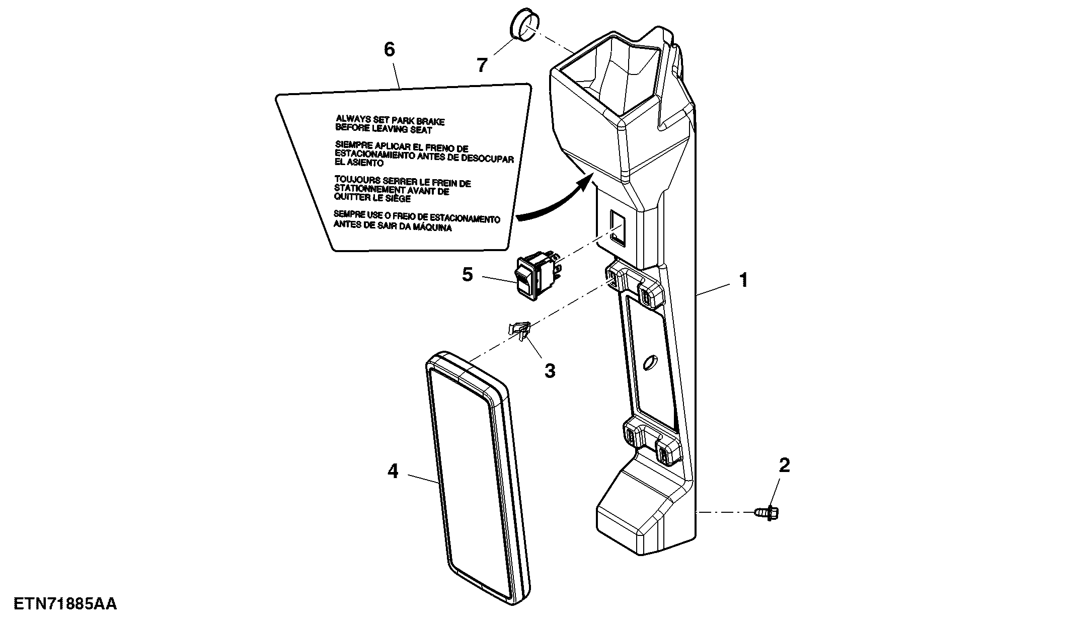 Cab, Right Hand Corner Post