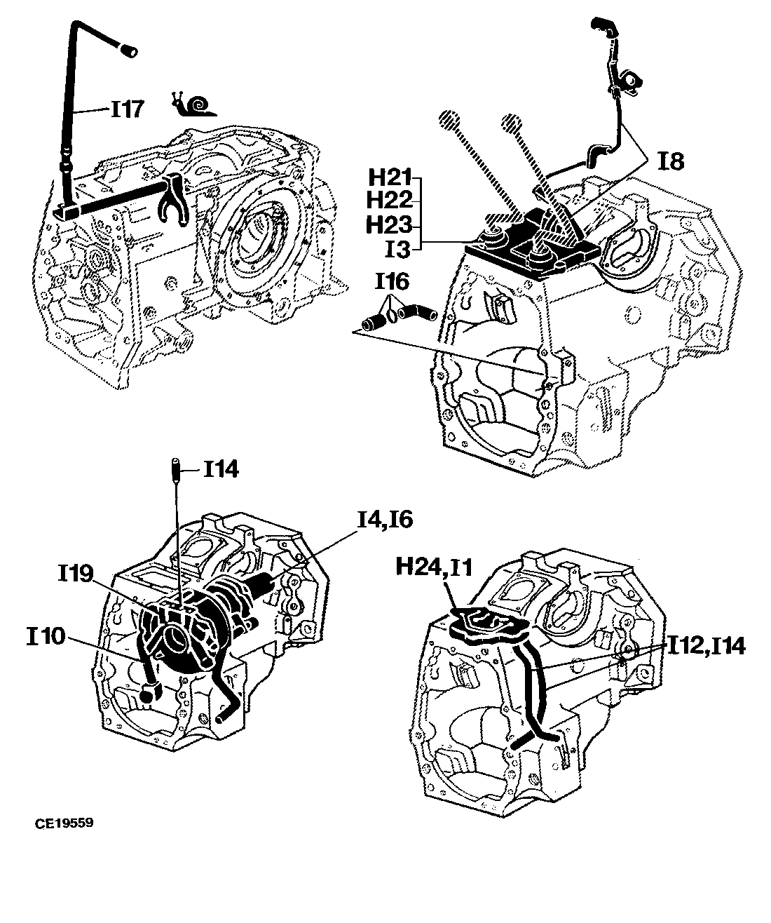 52 COLLAR SHIFT TRANSMISSION, HI-LO SHIFT, CREEPER TRANSM.