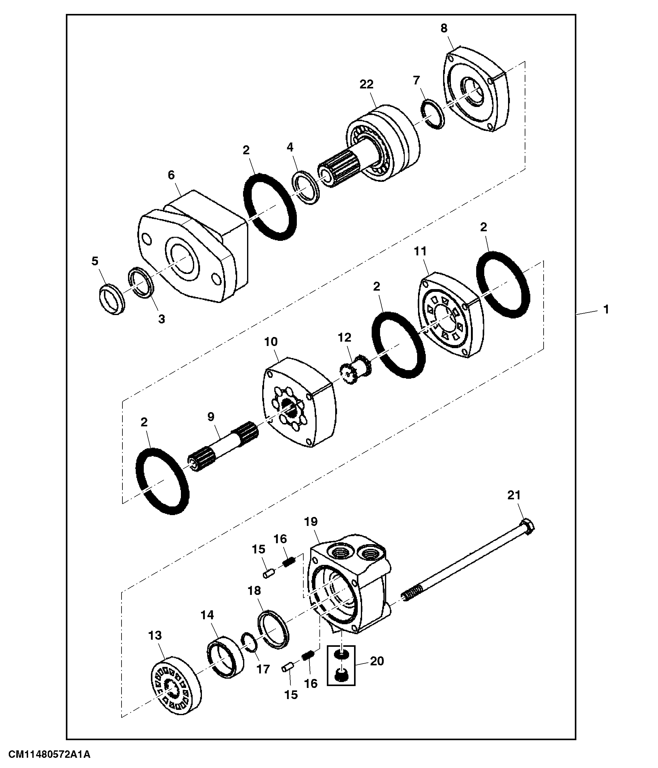 Feed Roller Motor W/ High Efficiency Hydraulics
