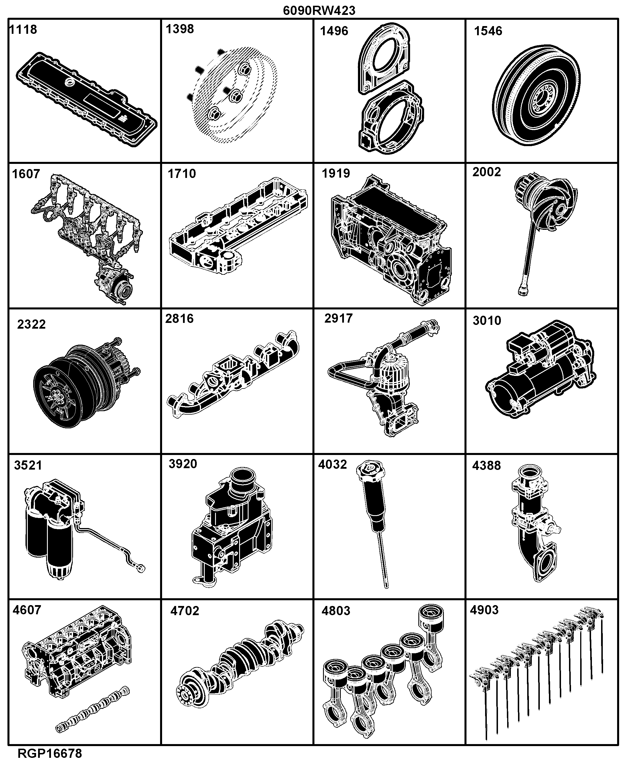 29 Engine 6090RW423-RE558440-AR202000-AR202190-AR201995-AR201999-AR201997-AR202185-AR202004-AR202003-AR202189-AR202187-AR202192-ETN111118-ETN111120-ETN111124-ETN111125-ETN111127-ETN102916-ETN109787-ETN109789-ETN109790