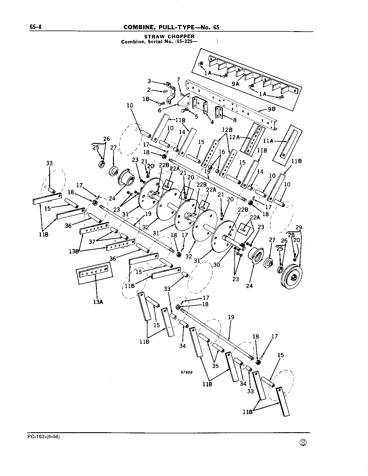 65 Rear Hood, Straw Spreader (Continued)