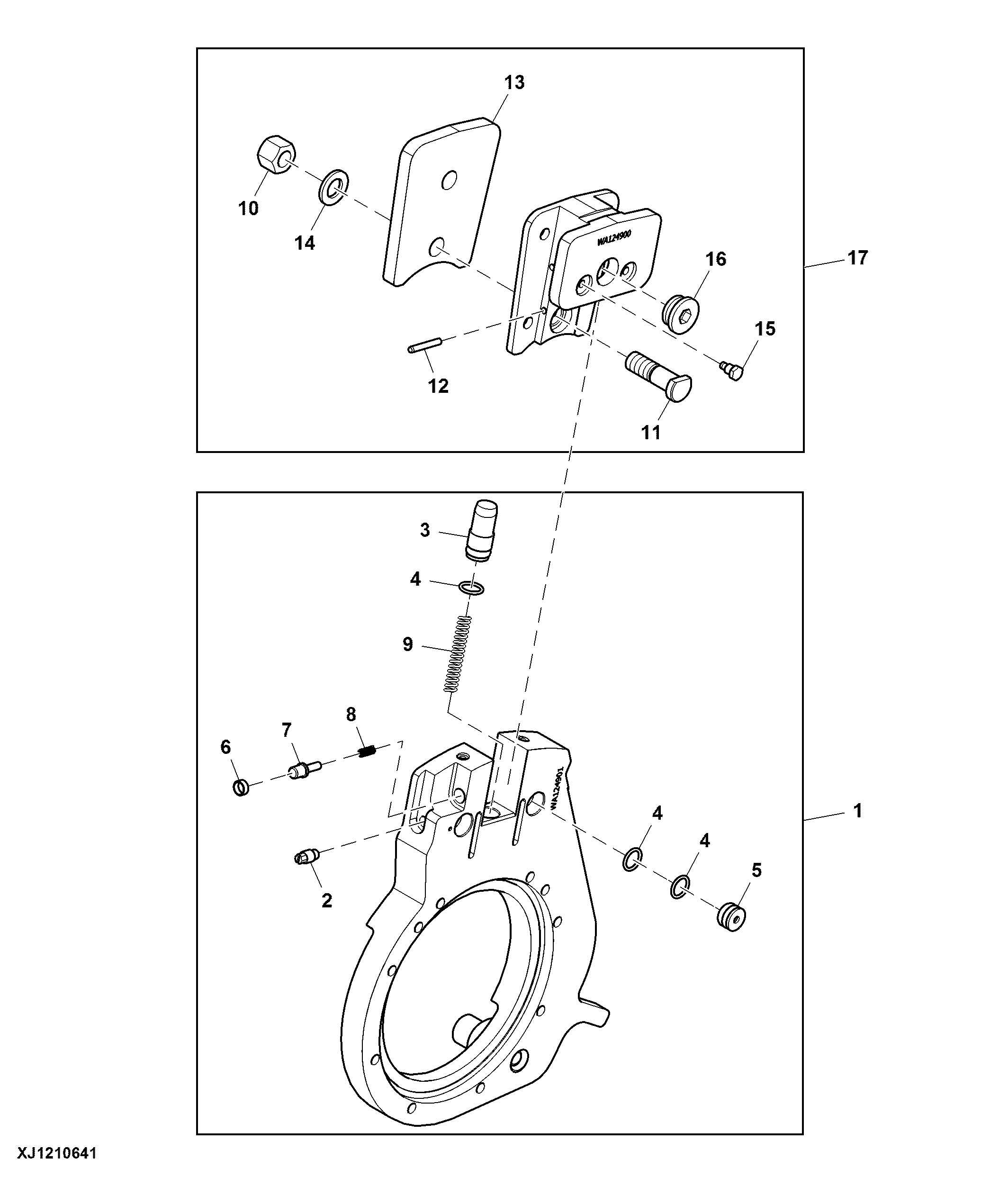 3/4 Main-saw Auto-tension Unit - Swing-arm Assembly ( - 000086)