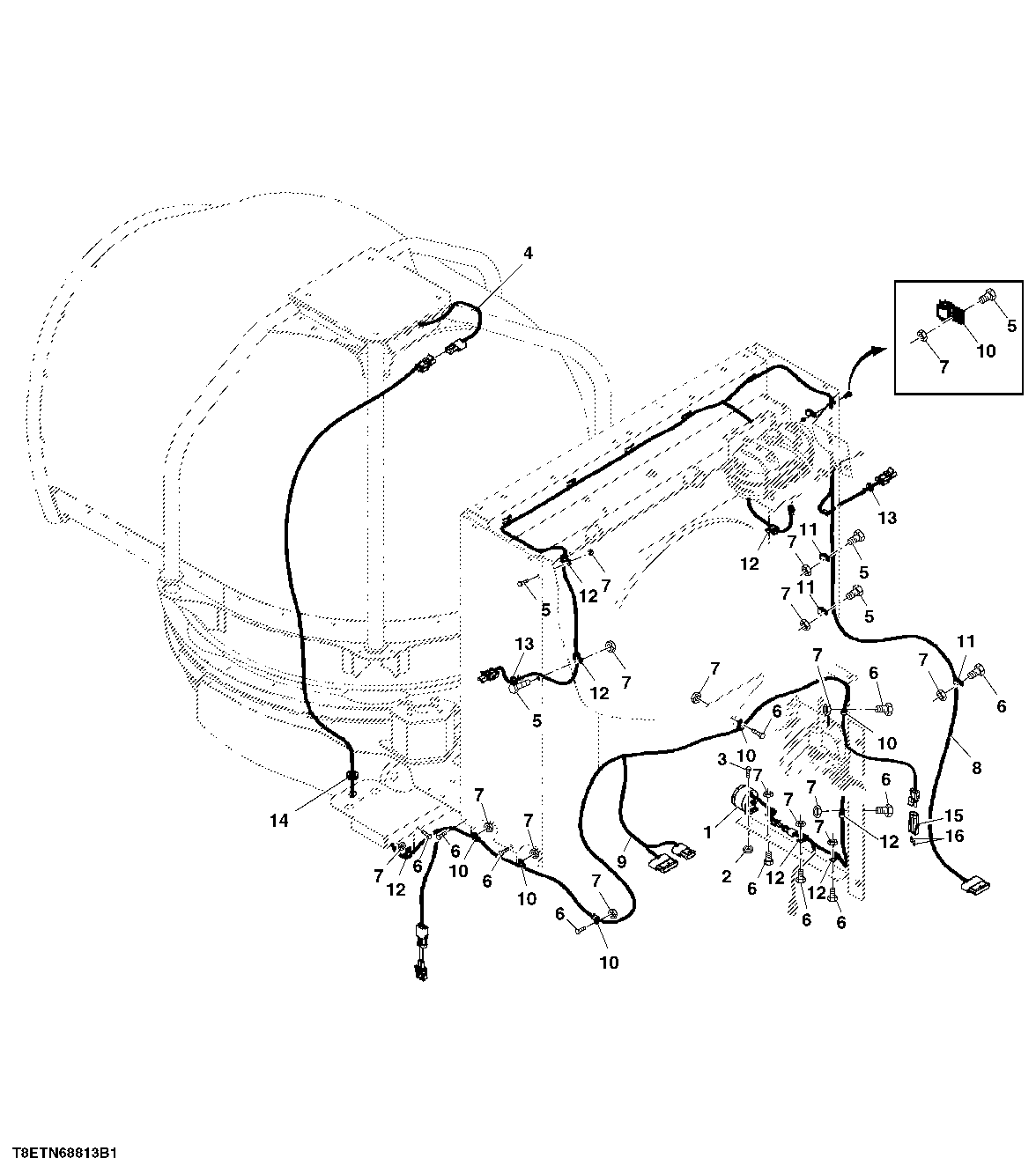Electrical GP-Screen,PRI EXT,Backup Alarm(Opt 3010) {Track} (090501 - )
