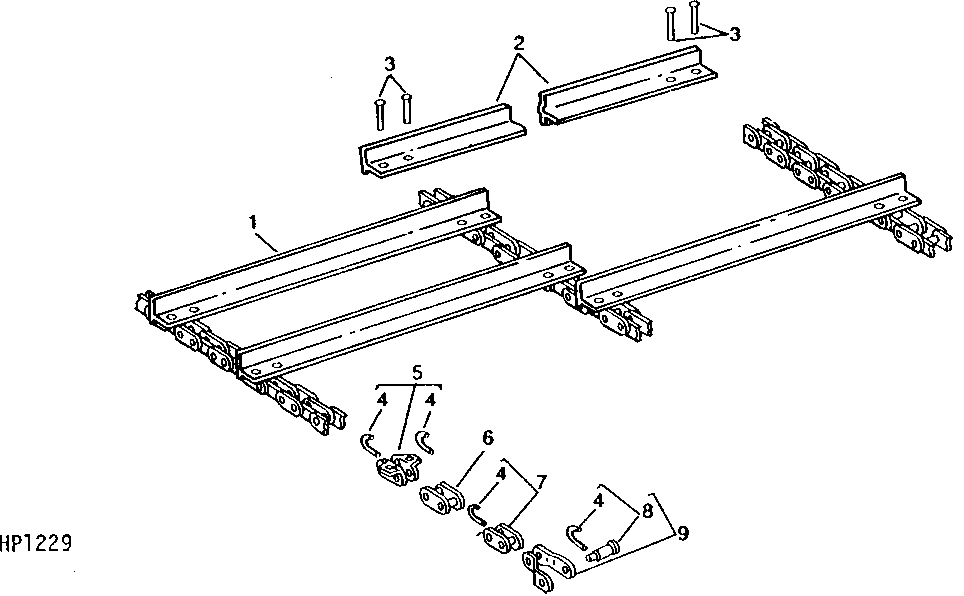 FEEDER CONVEYOR CHAIN (SIDEHILL) (CONVEYOR TYPE)