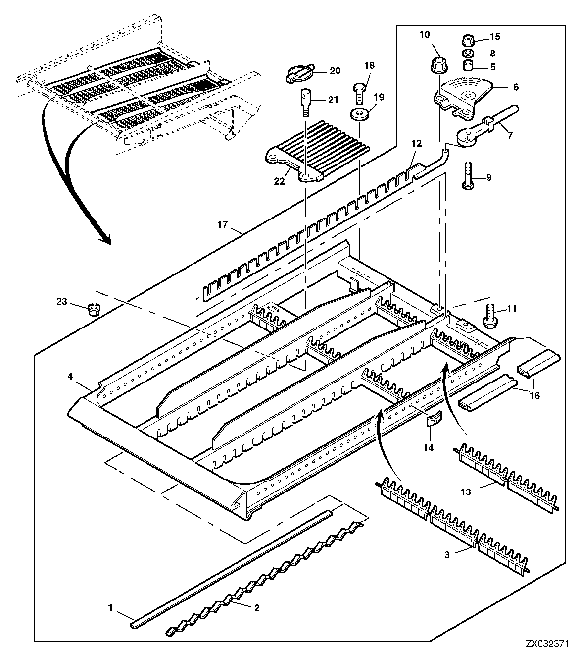 CHAFFER ELEMENT, MANUALLY-ADJUSTABLE, L.H. AND R.H.
