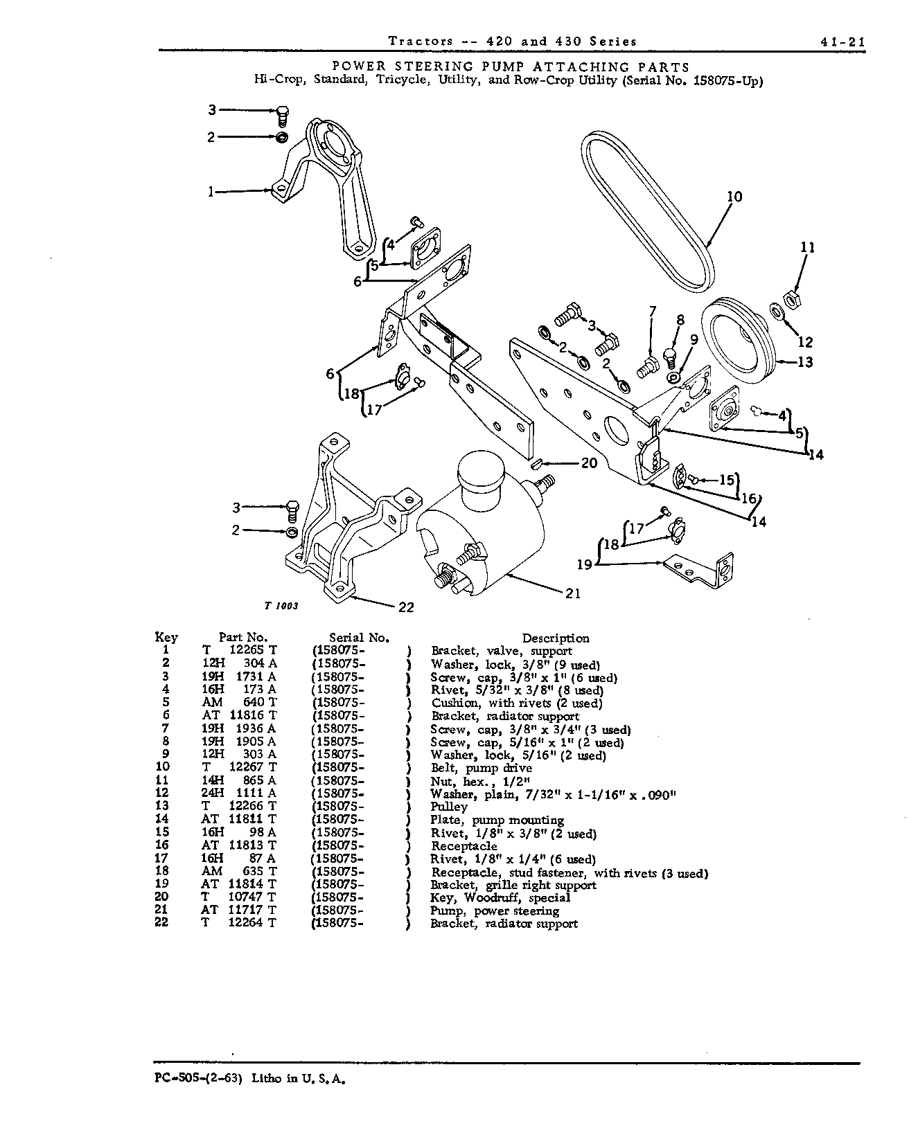 Pump, power-steering (158075 - up) (Continued)