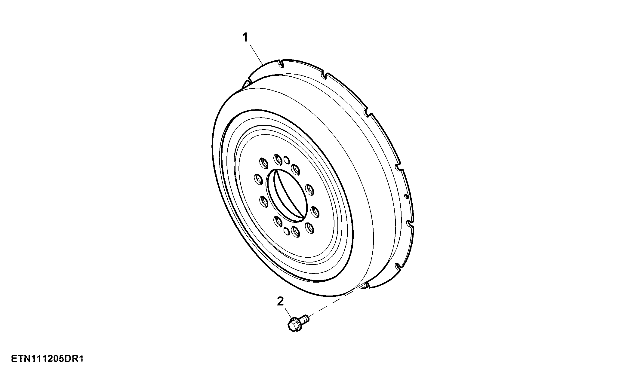 Torsional Damper, 13.5 L Engine