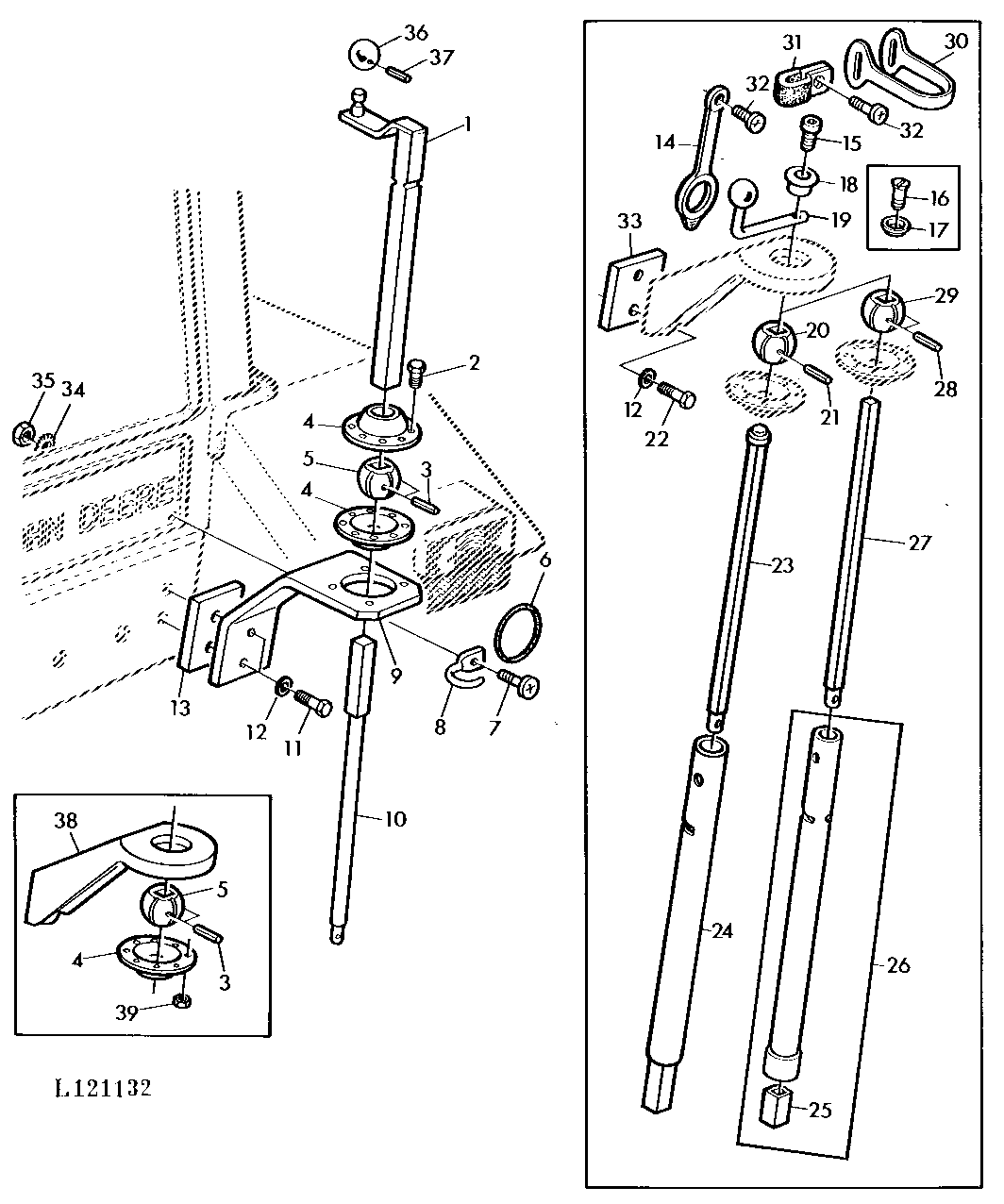 THREE POINT HITCH - LIFT LINK ADJUSTMENT (SG2 CAB)