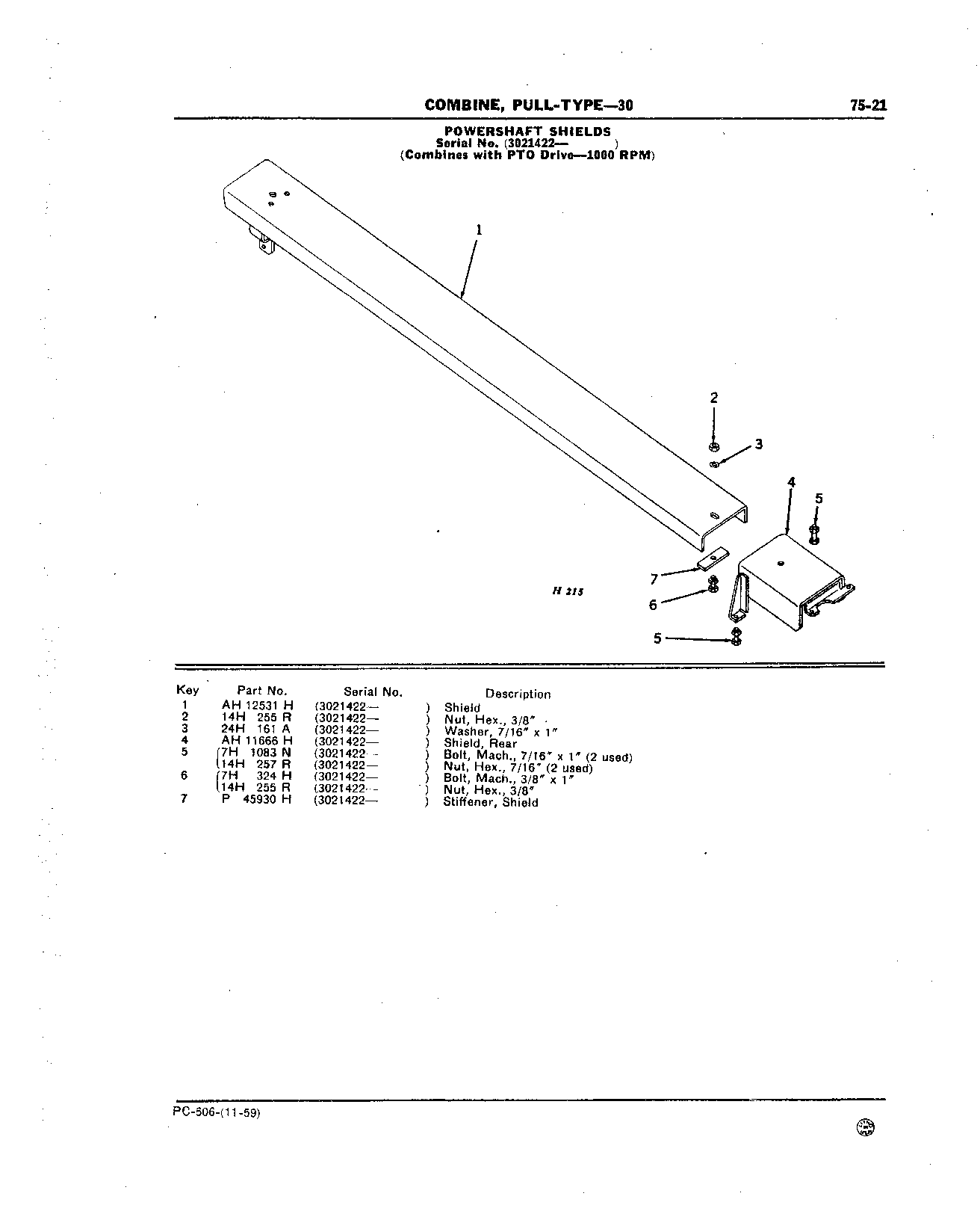Shields, Powershaft (On Hitch) (Continued)