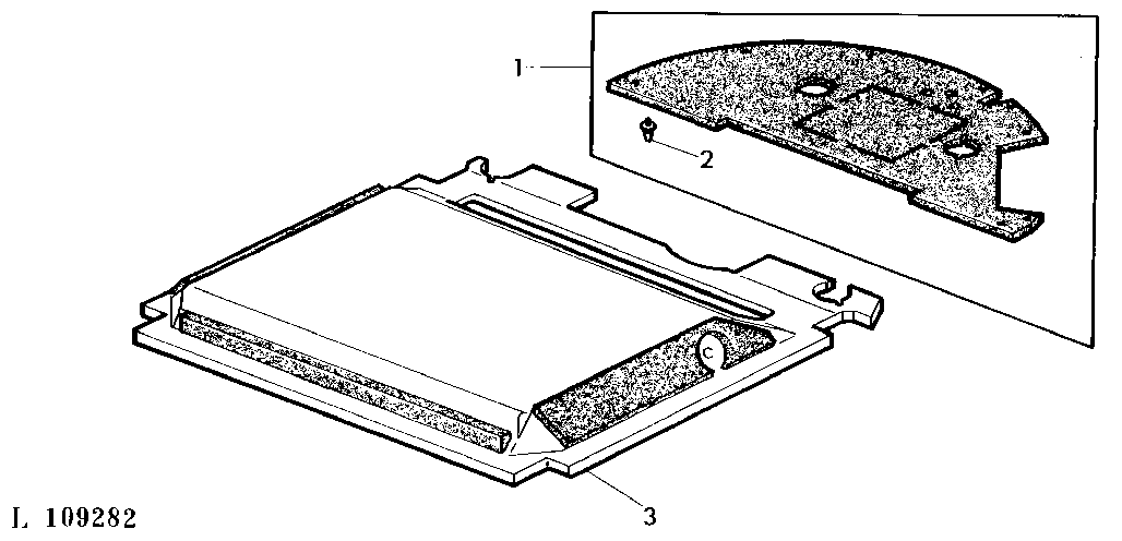CAB ROOF HEADLINER COVER FOR LOW PROFILE CAB (WITH SG2 CAB)