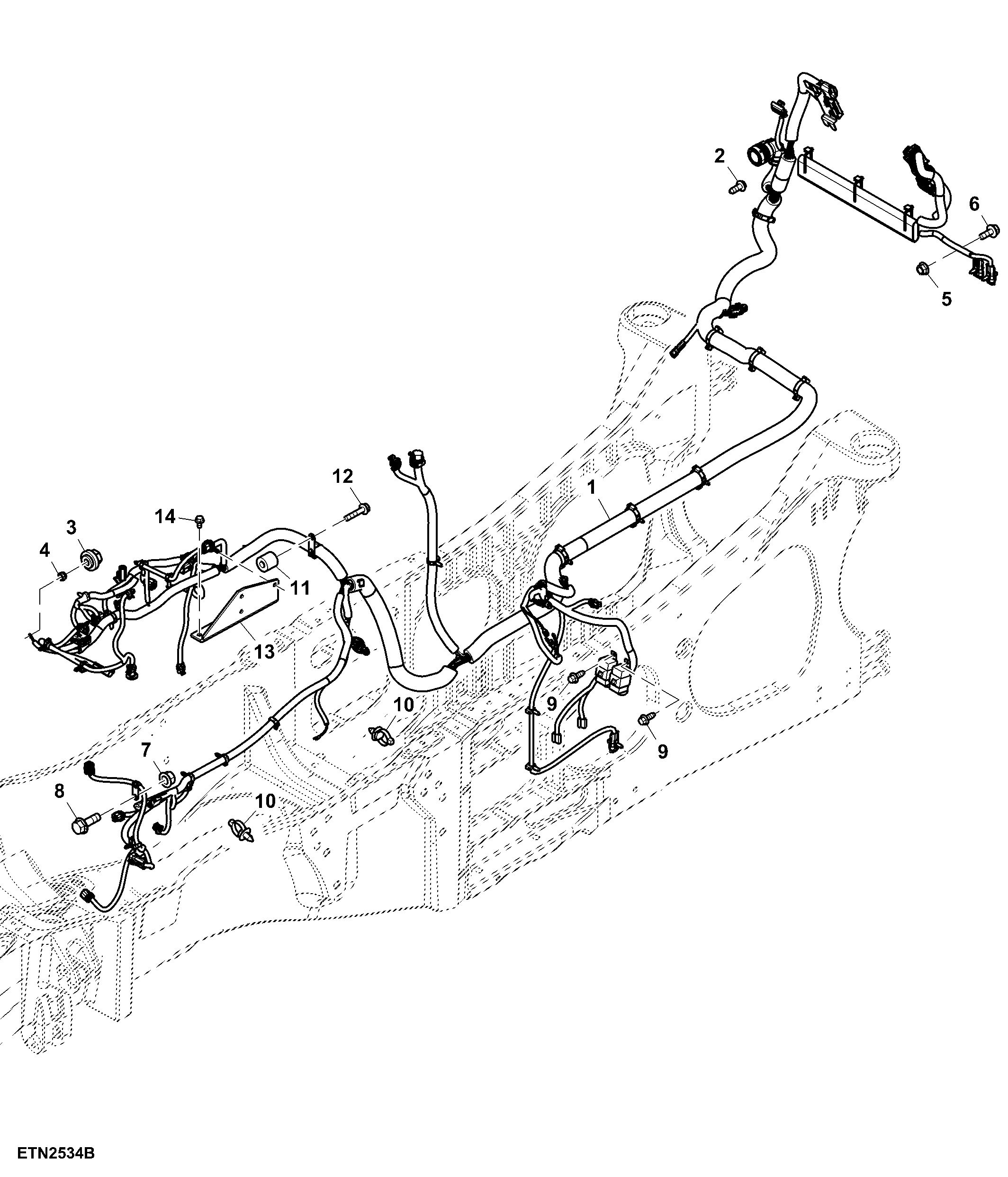 Chassis Wiring Harness, Manual SCV, T3 Engine