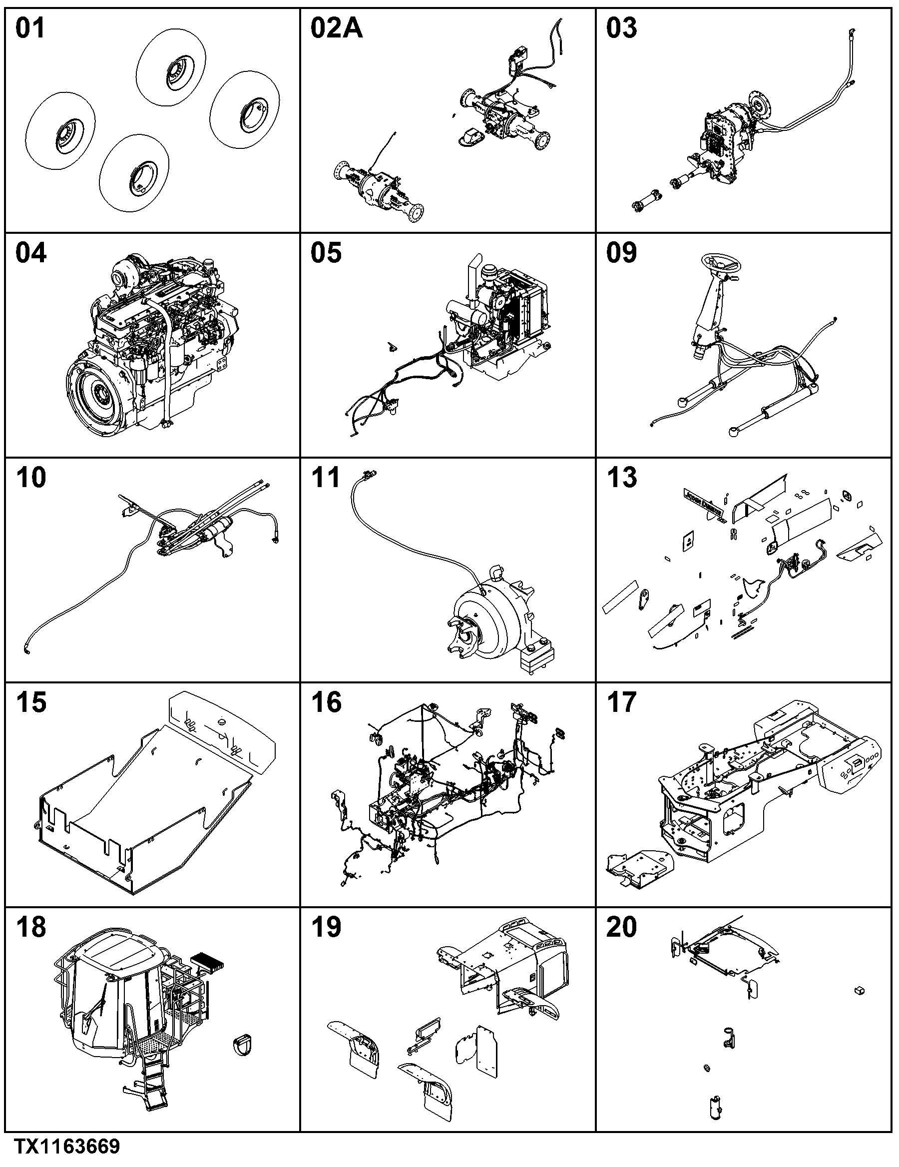 724K Loader (PIN: 1BZ724K_ _ _C000001- )(PIN: 1BZ724K_ _ _D000001- ) Engine 6090HDW09, 6090HDW03