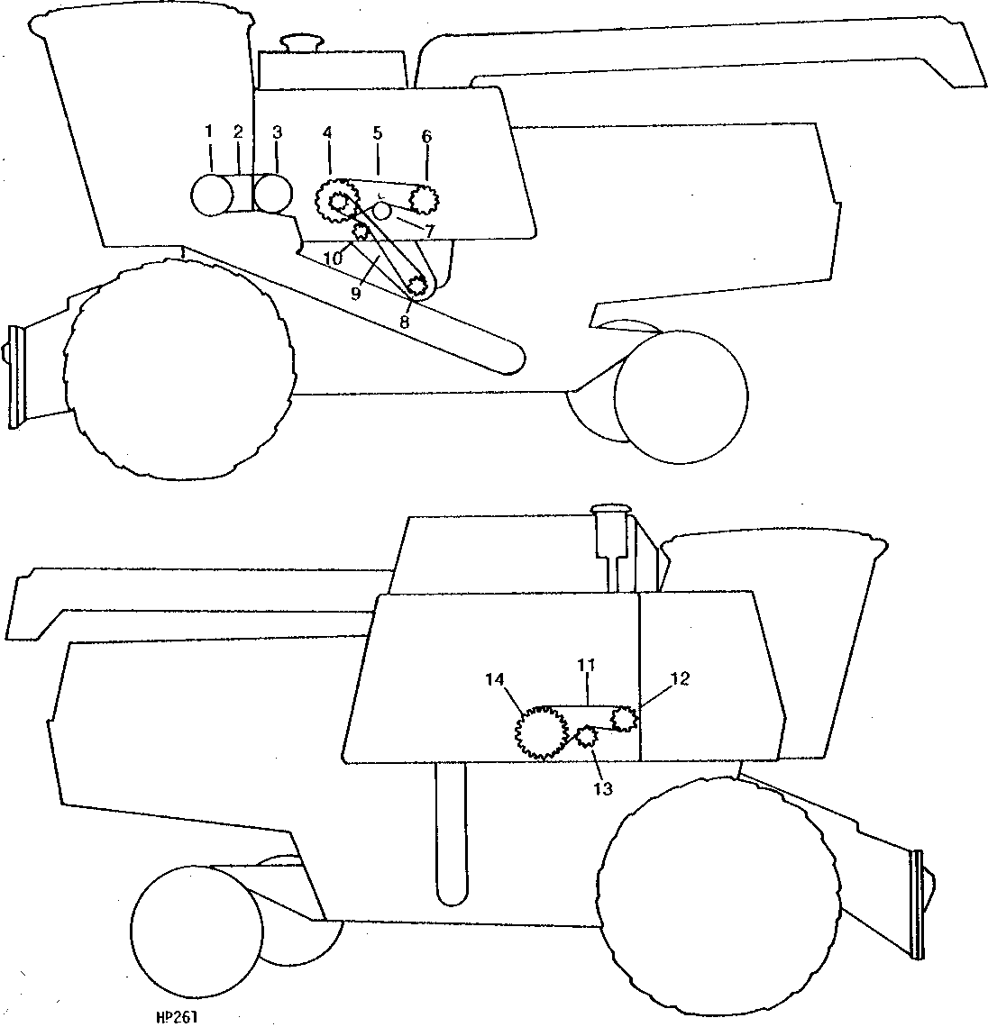 CROSS, UNLOADING, AND VERTICAL UNLOADING AUGER DRIVES