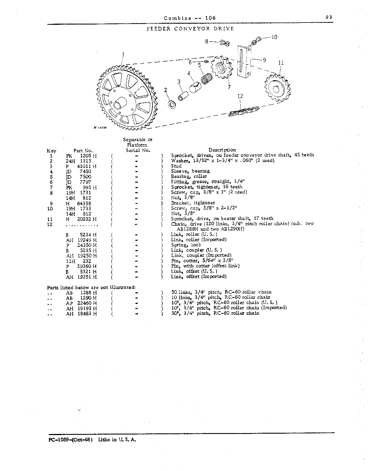 Drives and Separator Shields (Continued)