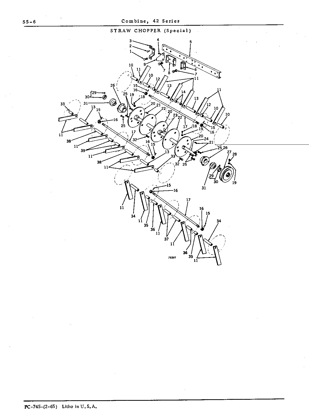 Blade, straw chopper