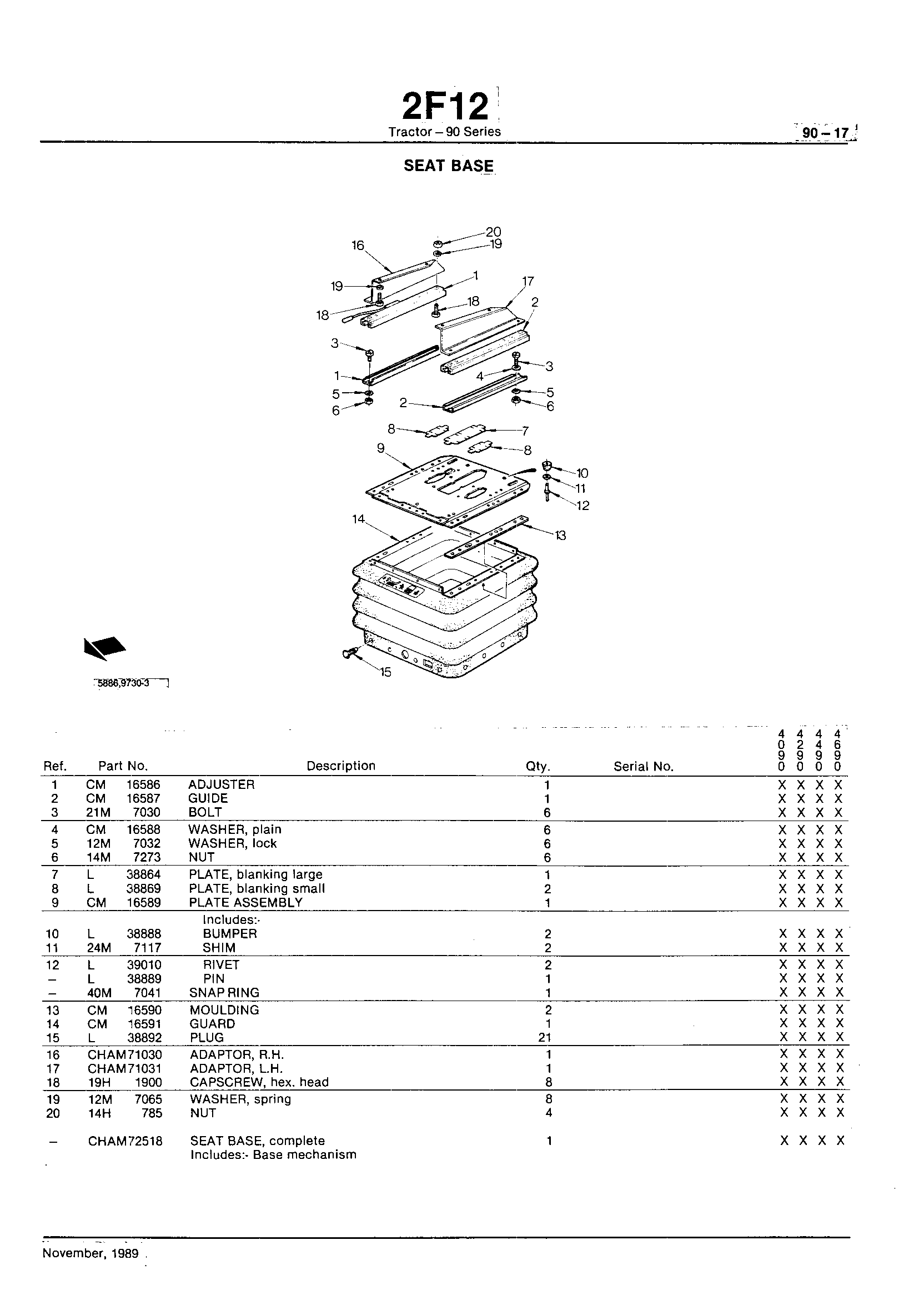 Operation Station Seat Base