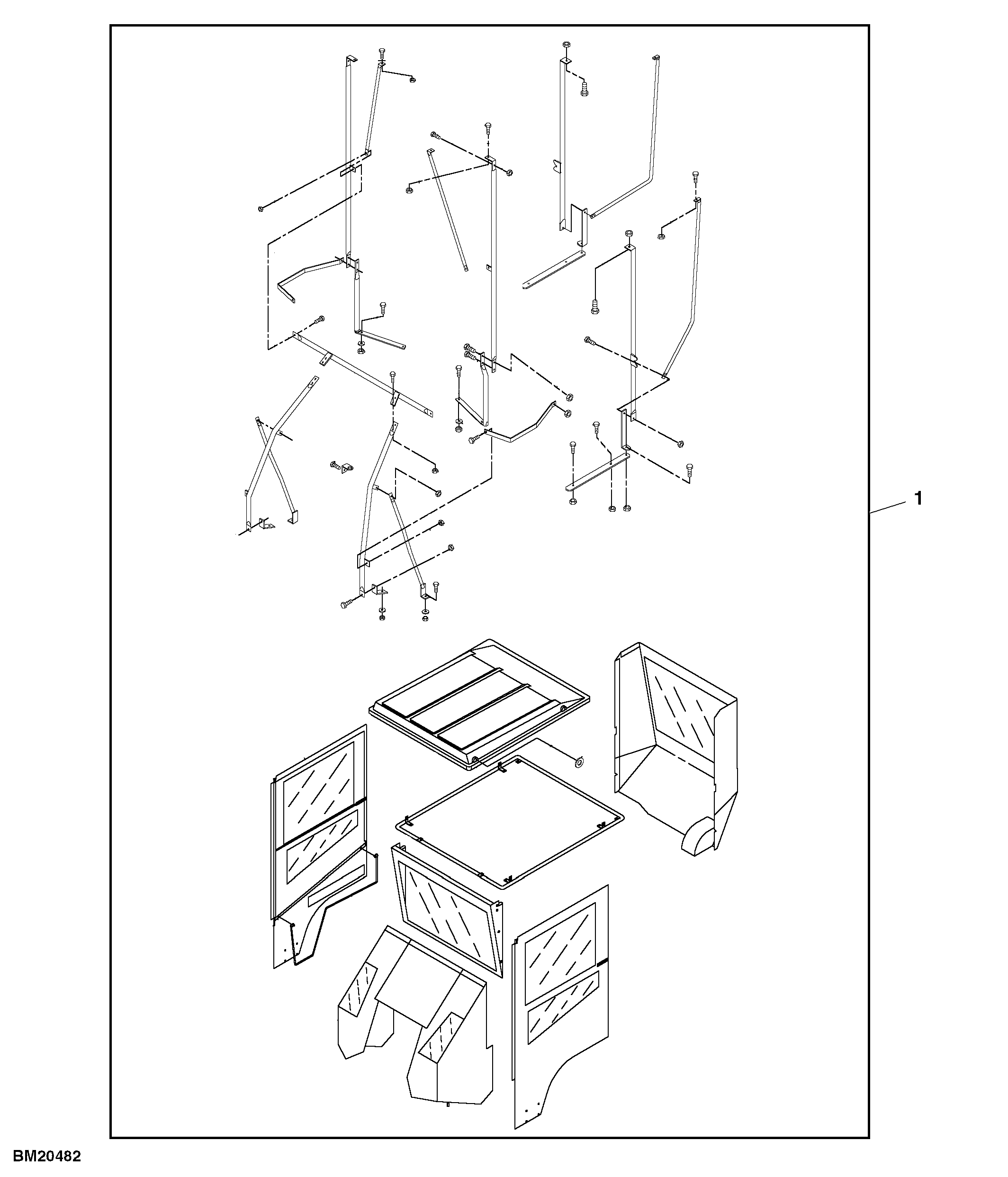 Frame (Open Cab), Attachment