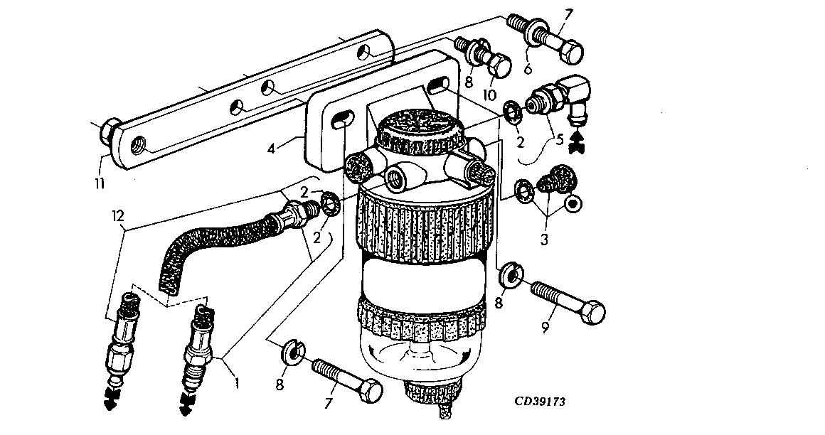 FUEL FILTER / FUEL LINE (WITH LOW PROFILE CAB / LP)