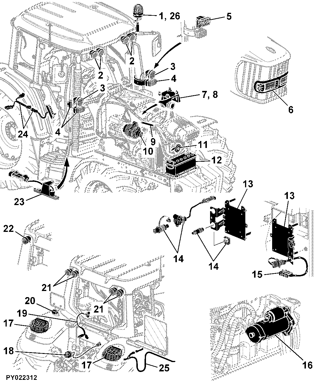 41 ELECTRICAL COMPONENTS / BASIC EQUIPMENT WITHOUT WIRING HARNESSES