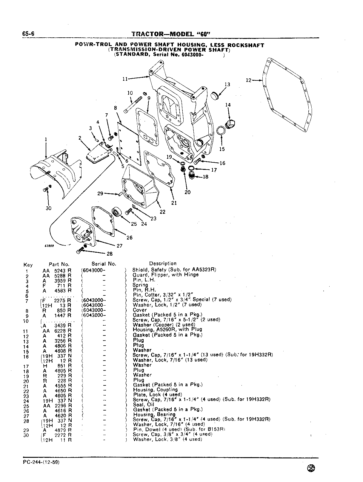 Section 65-Powershaft and Powershaft Clutch (Continued)