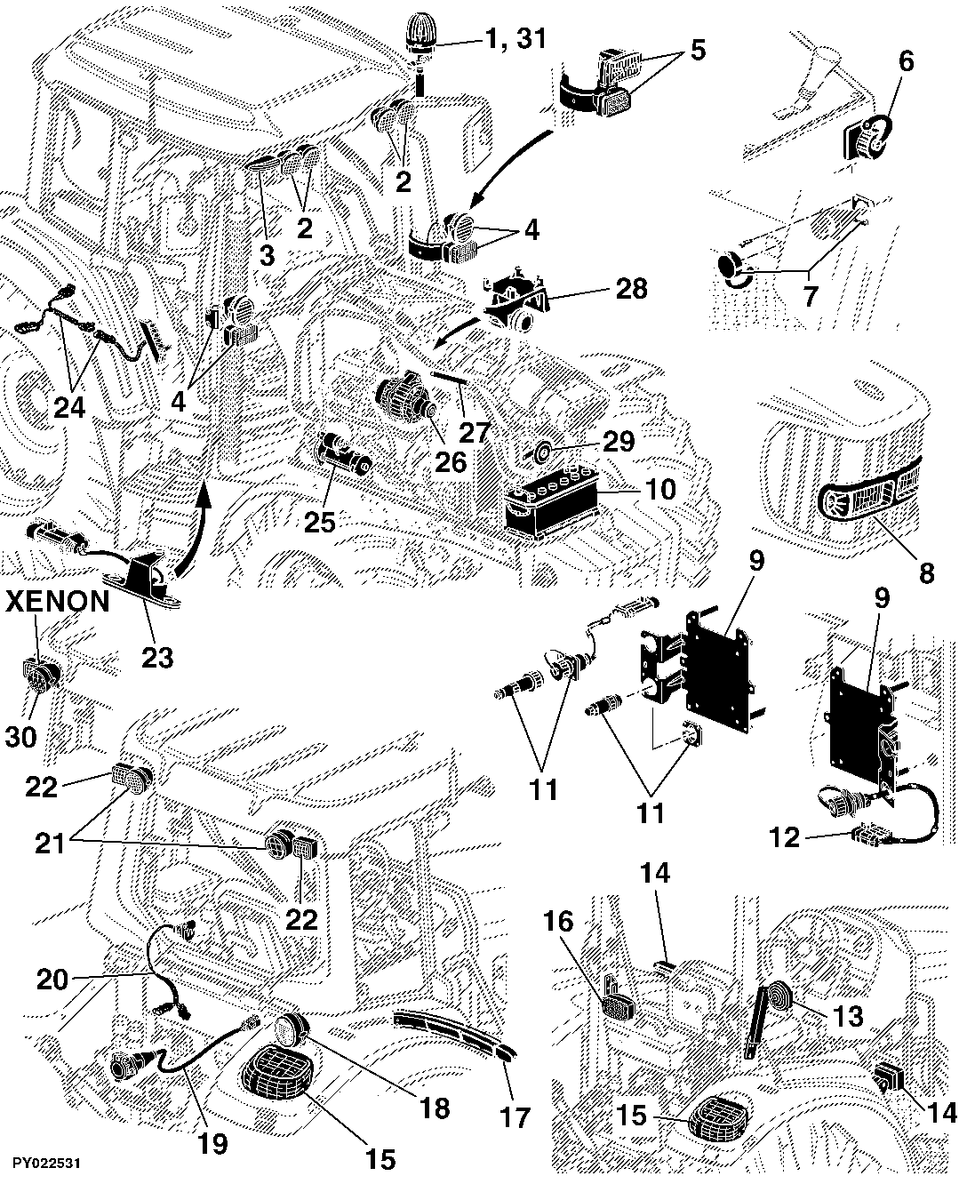 41 ELECTRICAL COMPONENTS / BASIC EQUIPMENT WITHOUT WIRING HARNESSES