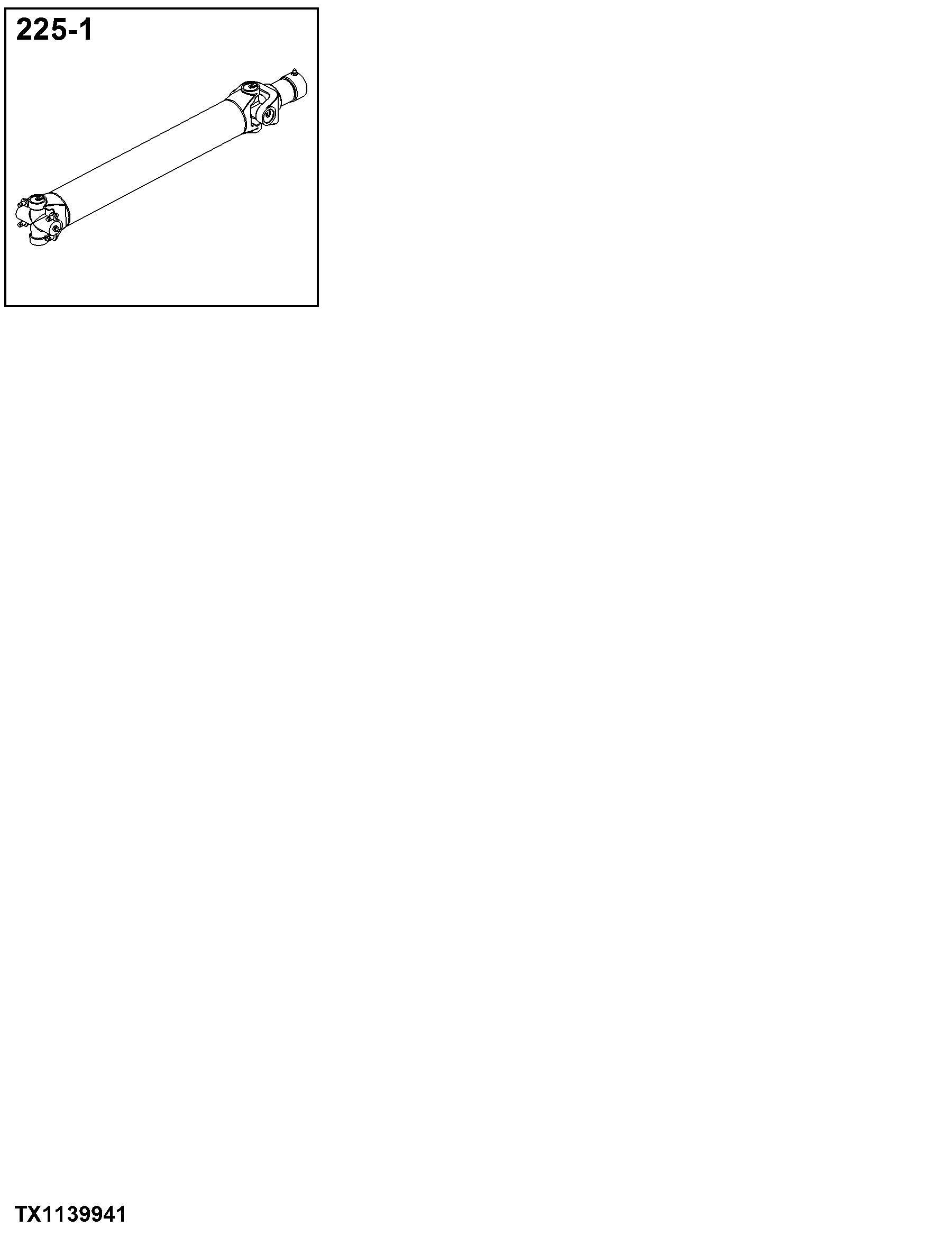 0225 Input Drive Shafts and U-Joints
