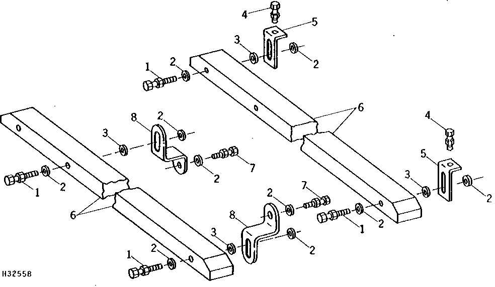Feeder Conveyor Drive Chain Guides, Regular Fixed (507351 - ), Long Fixed