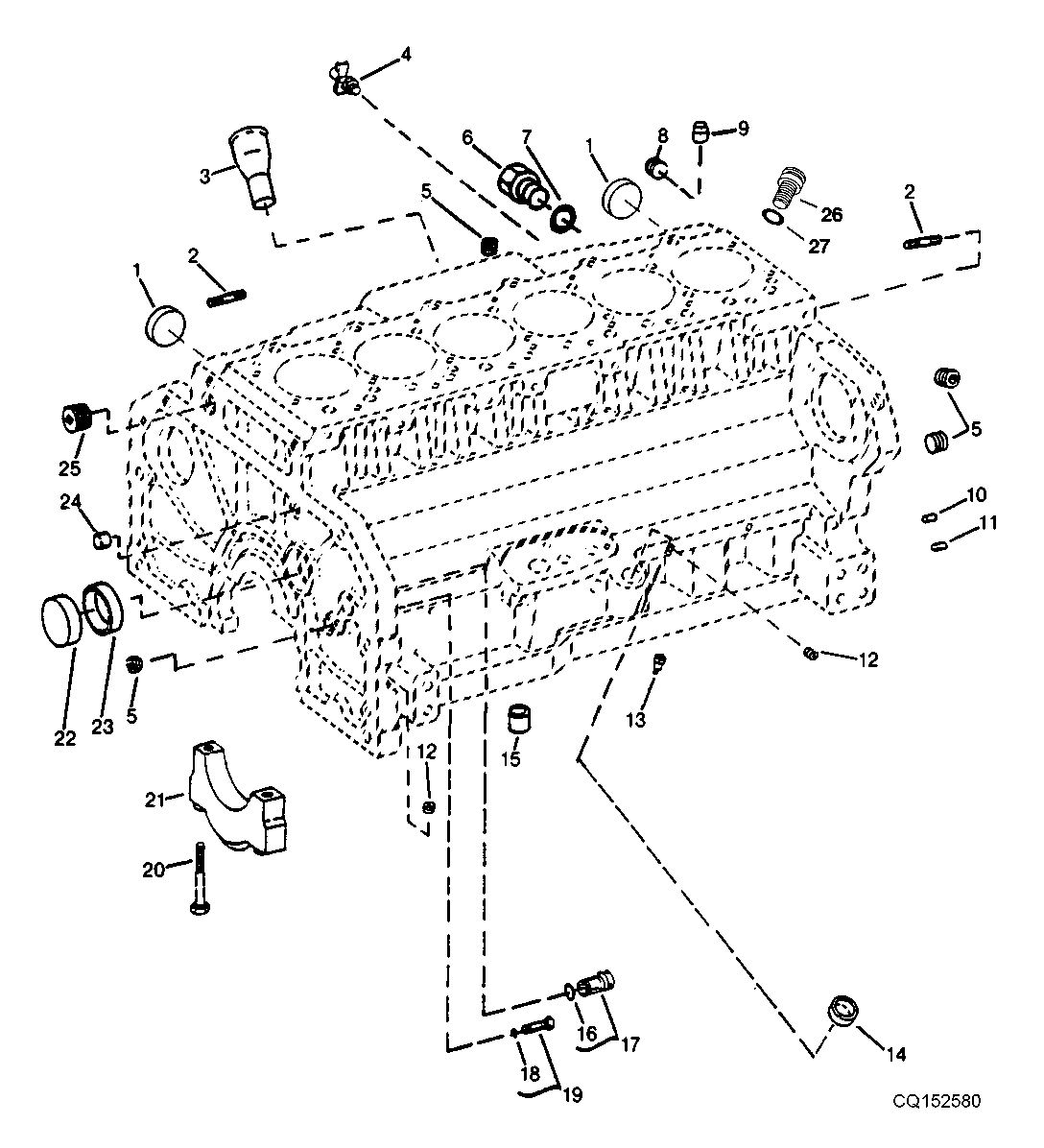 BLOCO DE CILINDROS E ACESSÓRIOS - MOTOR 8.1L