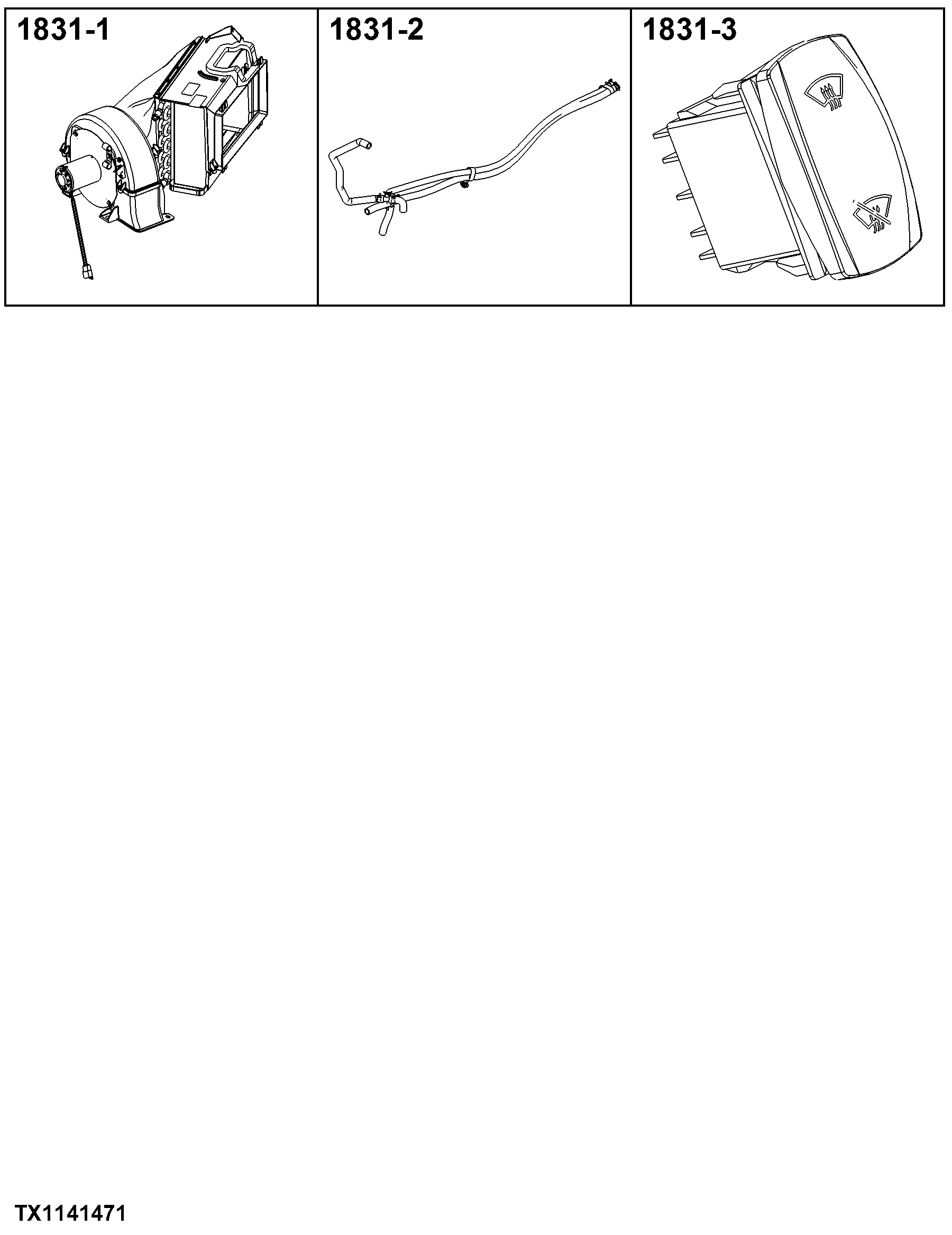 1831 Heater, Hoses, and Controls