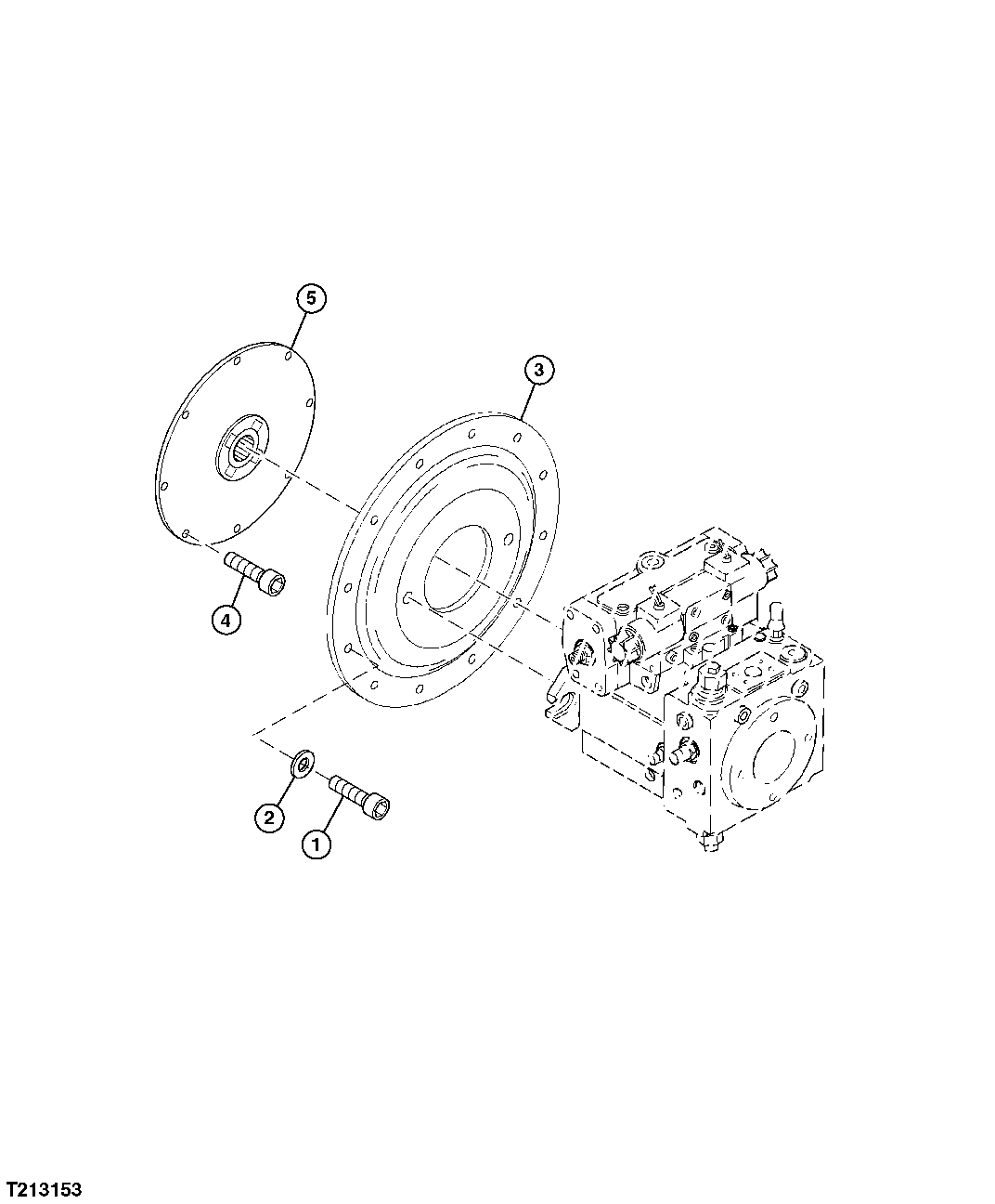 Hydrostatic Pump Splined Coupling and Flange