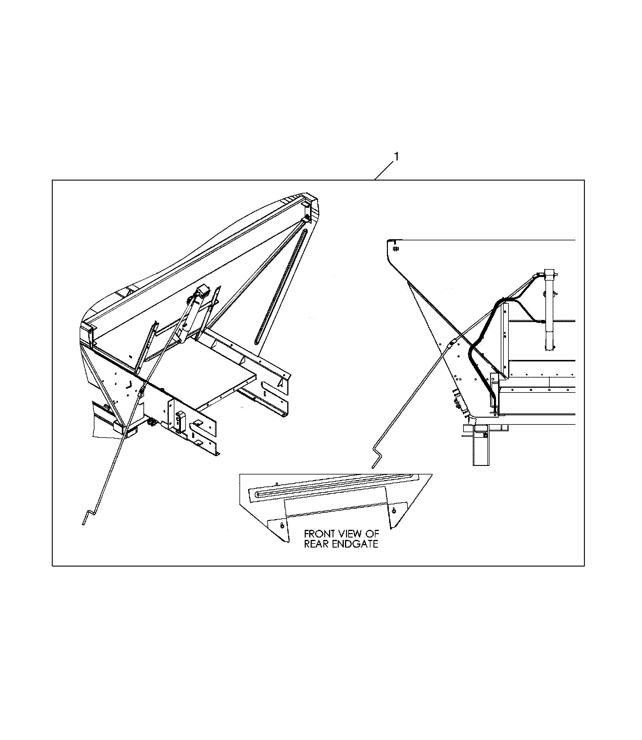 Attachment, Endgate, Removable Feedgate and Jack, DN200