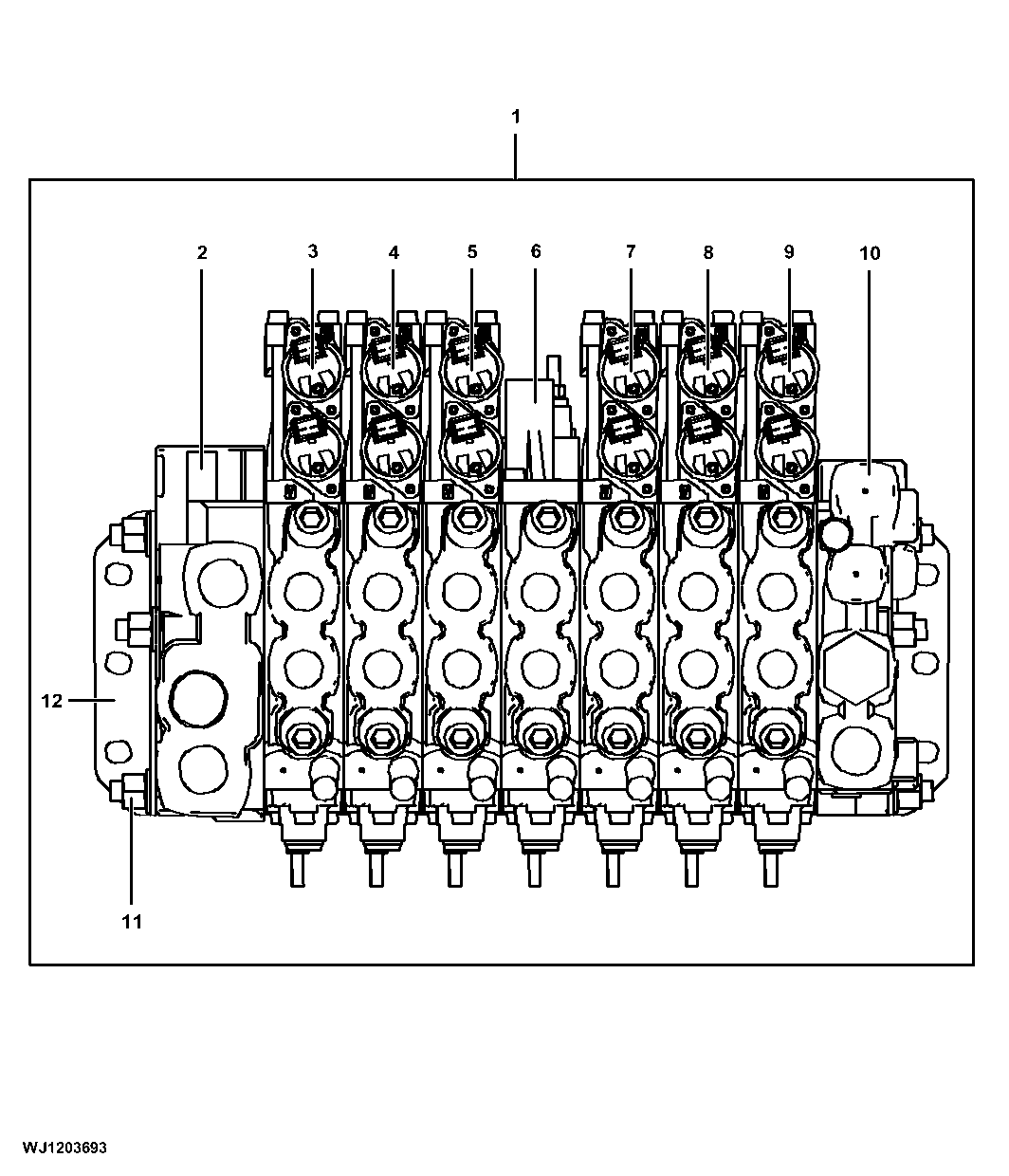 Valve Sections, Boom, CF5 (005391 - 005391), (005395 - 005395), (005400 - )
