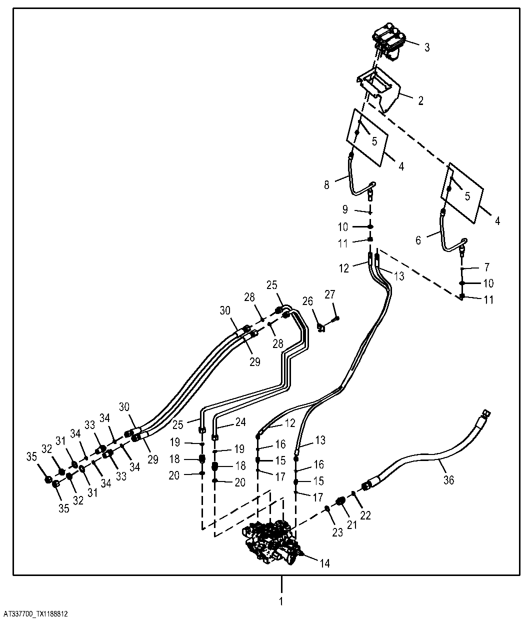 Two Lever To Three Lever Pilot Controller Conversion Kit (Z-Bar)