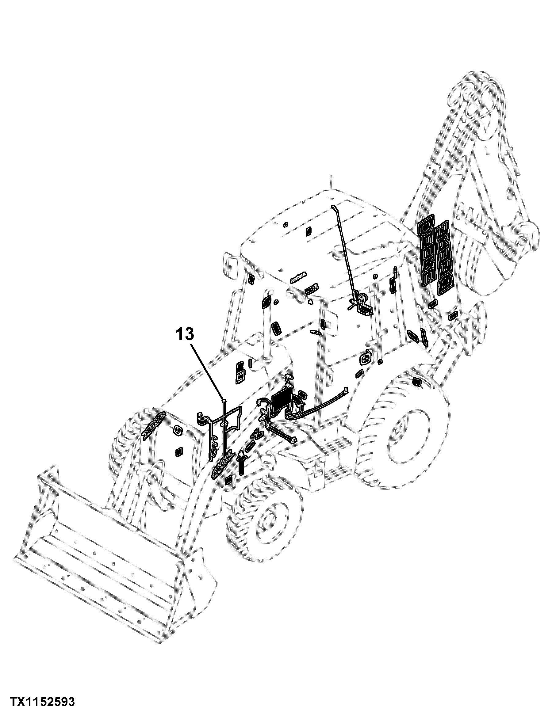 410K Backhoe Loader (Engine 4045HT054,4045HT087,4045TT096)(PIN: 1T0410KX_ _C219607 - C277405)(PIN: 1T0410KX_ _D219607 - D277405)