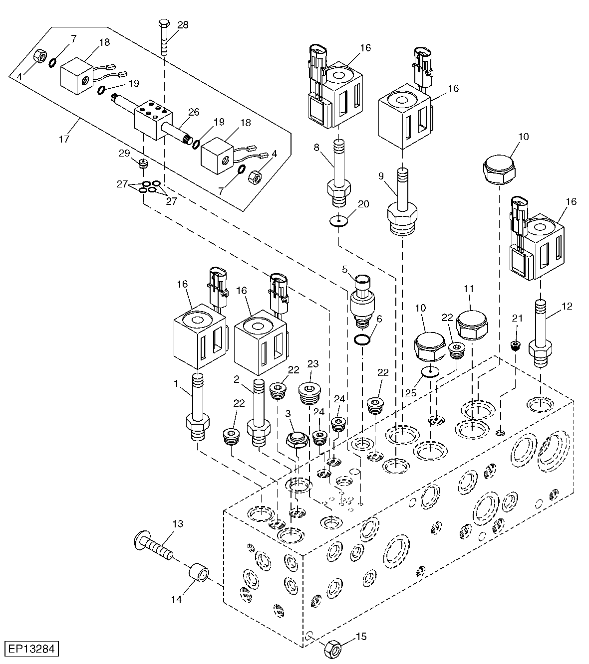 Main Hydraulic Valve Fittings Continued (310001 - 319999)