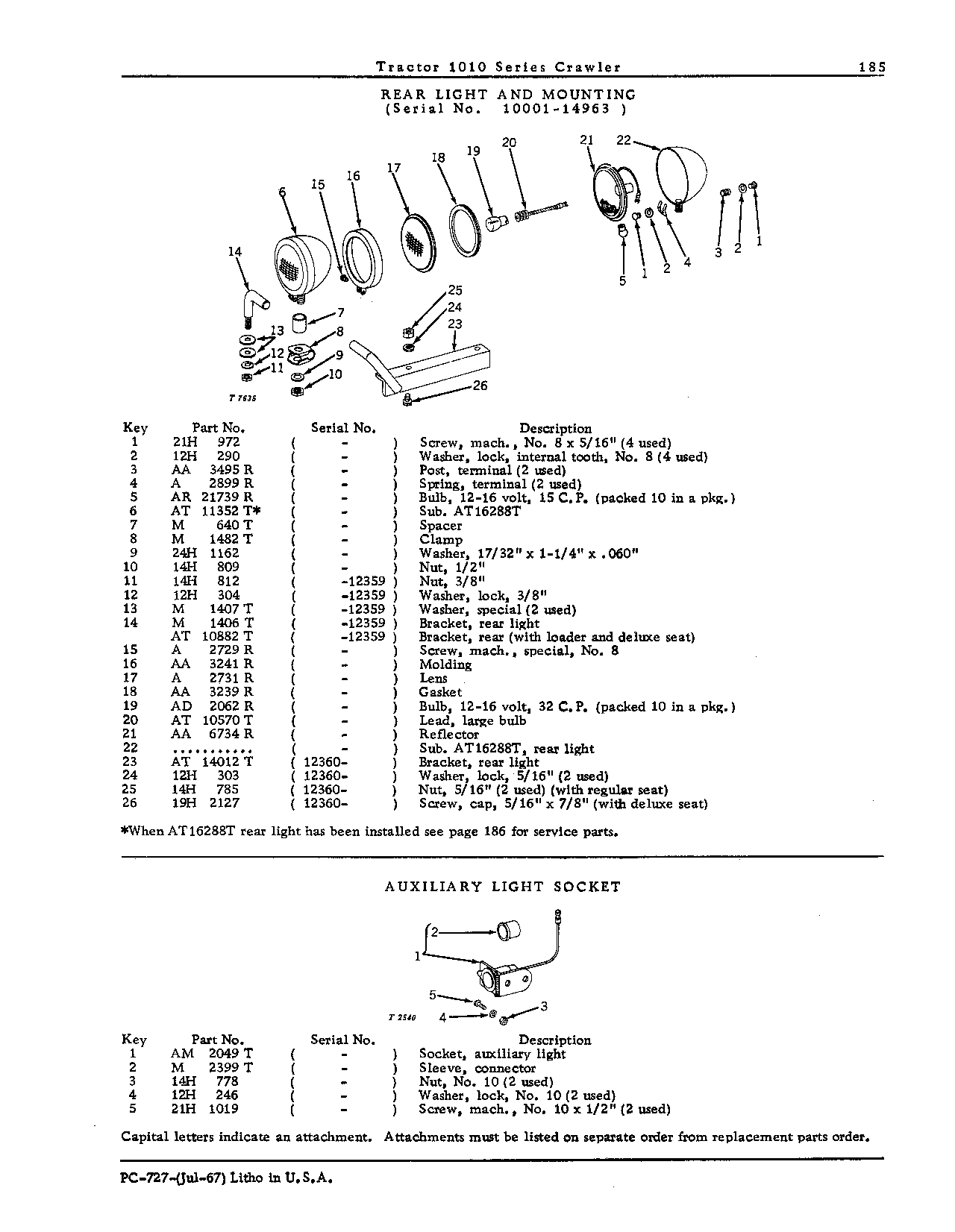 Auxiliary light socket