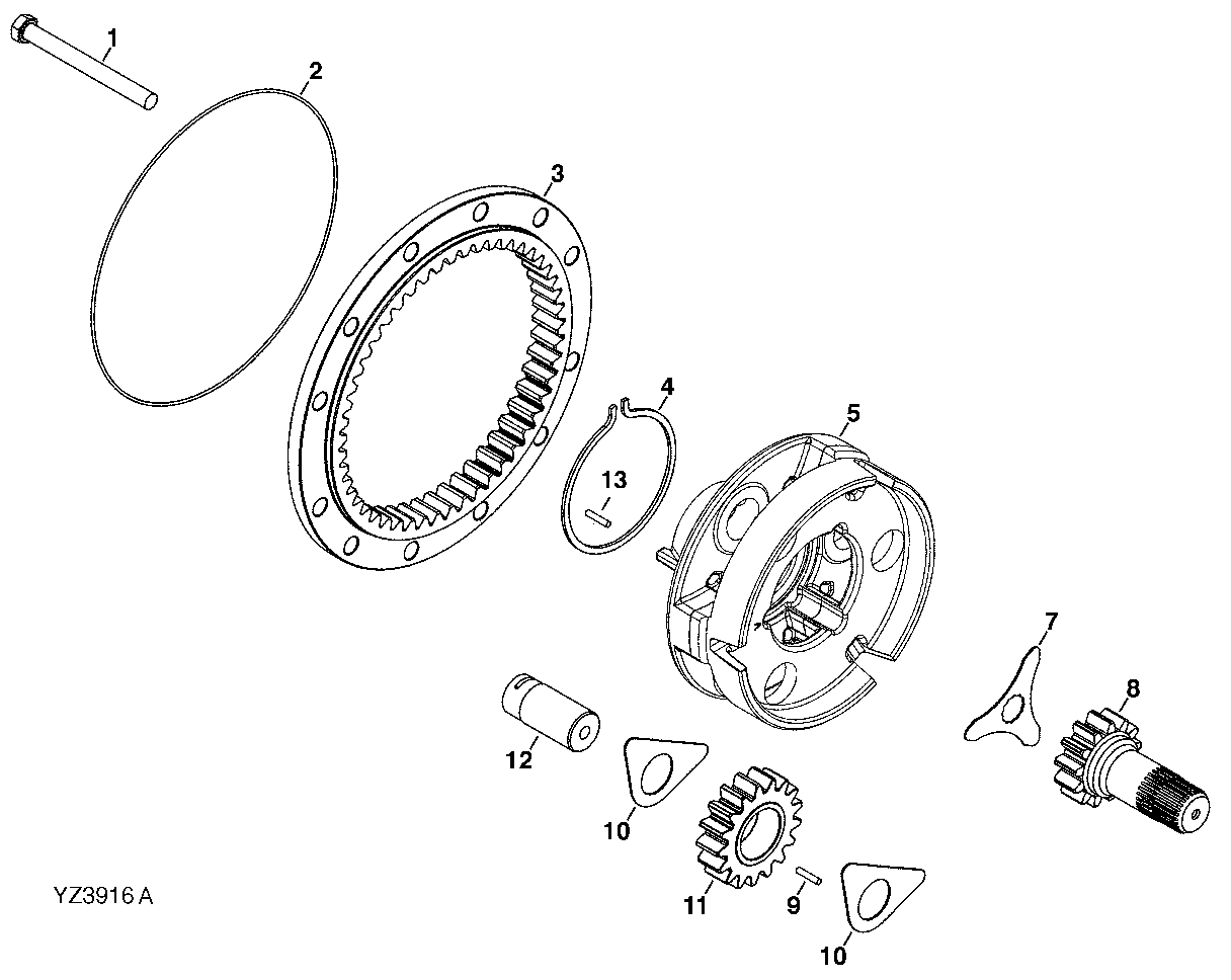 Planetary Final Drive (RE66662) ( - 604689)