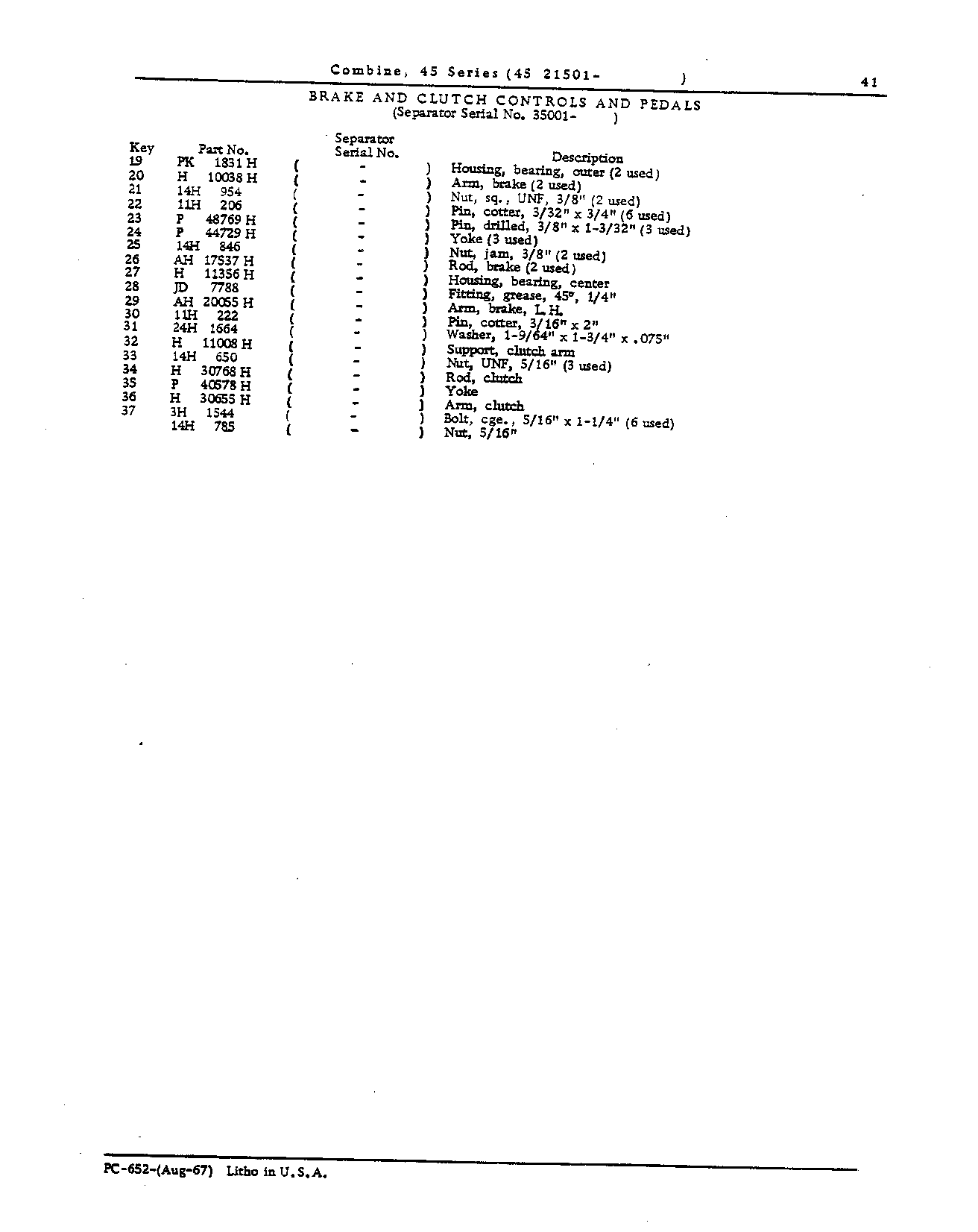 Operator's Platform Ladder and Controls (Continued)