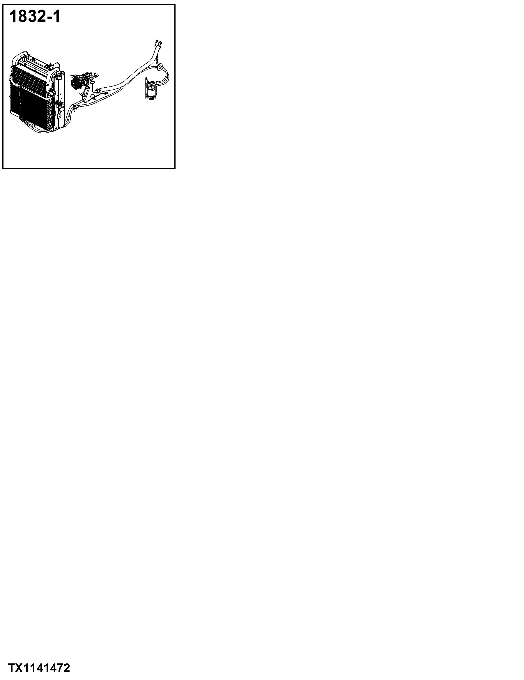 1832 Air Conditioner System Compressor and Drive