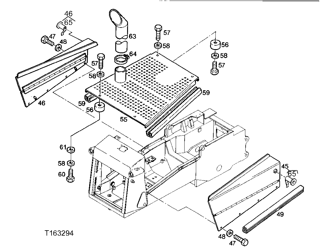 ENGINE COMPARTMENT ACCESS DOORS, HOOD AND EXHAUST PIPE