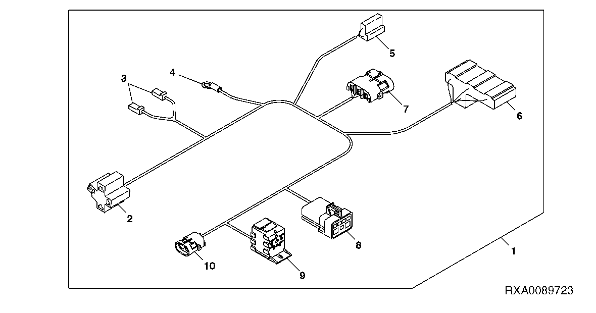 Wiring Harness, Manual Air Conditioning ( - 009999)