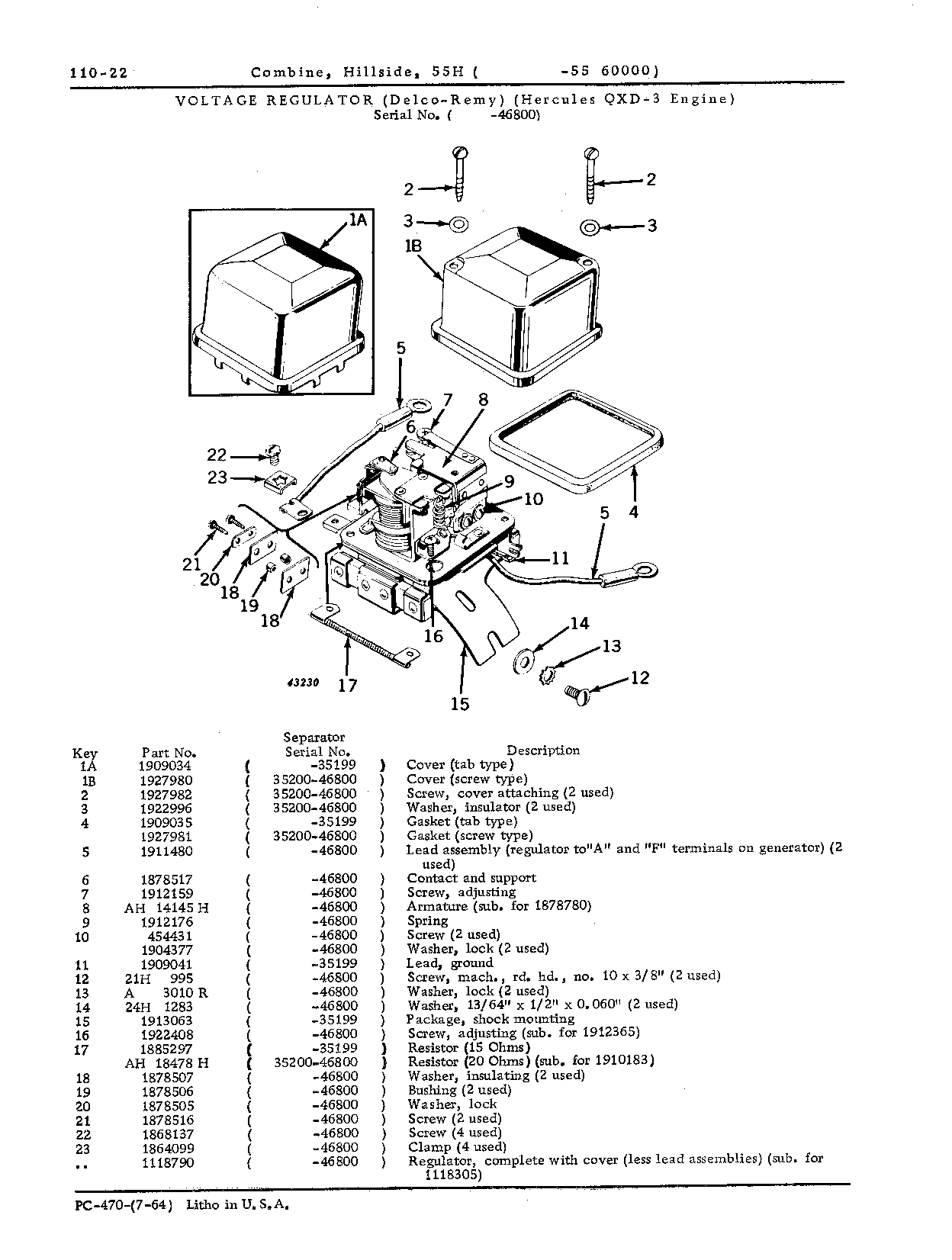 Regulator, voltage (Hercules engine)