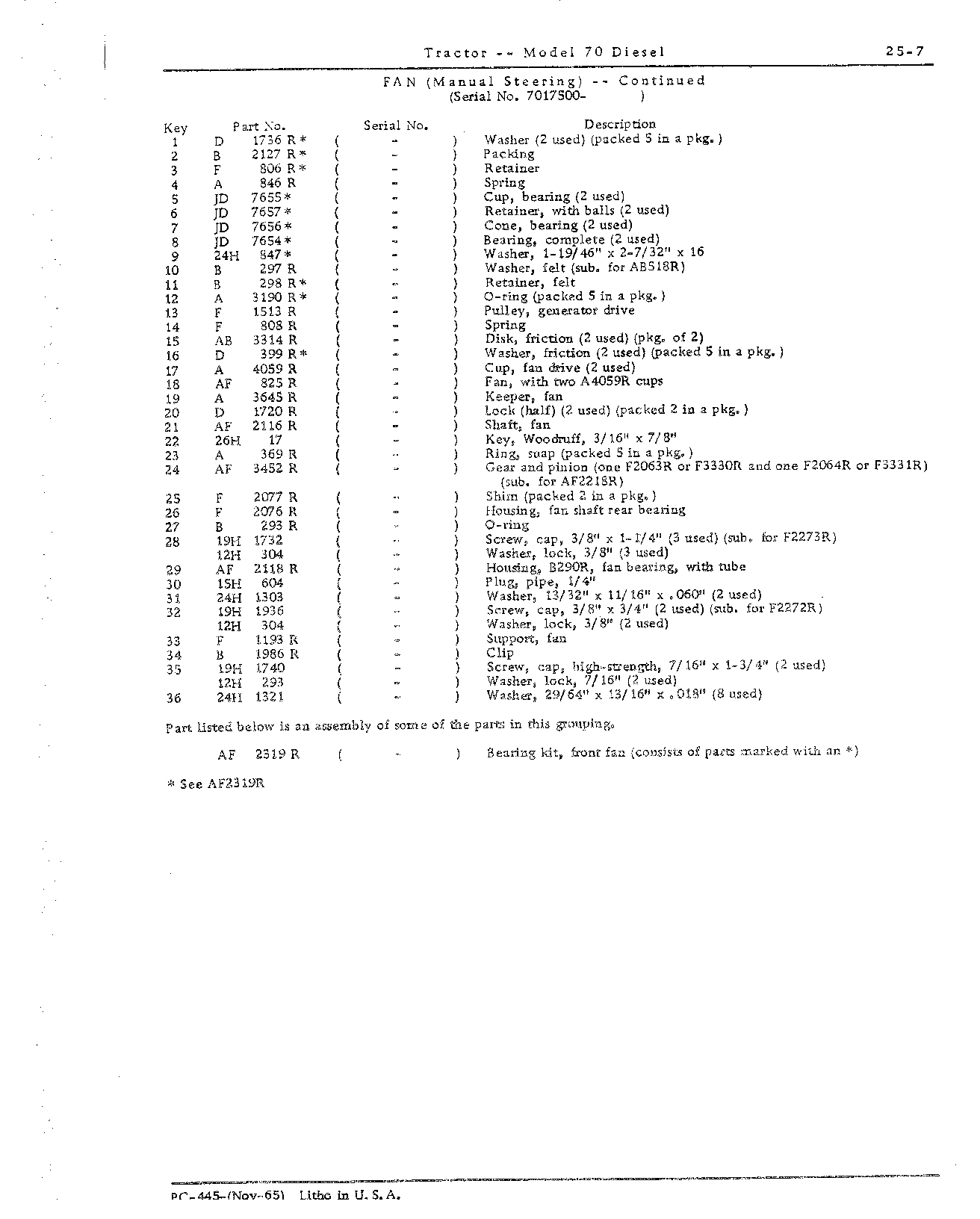Section 25 - Cooling System (Continued)