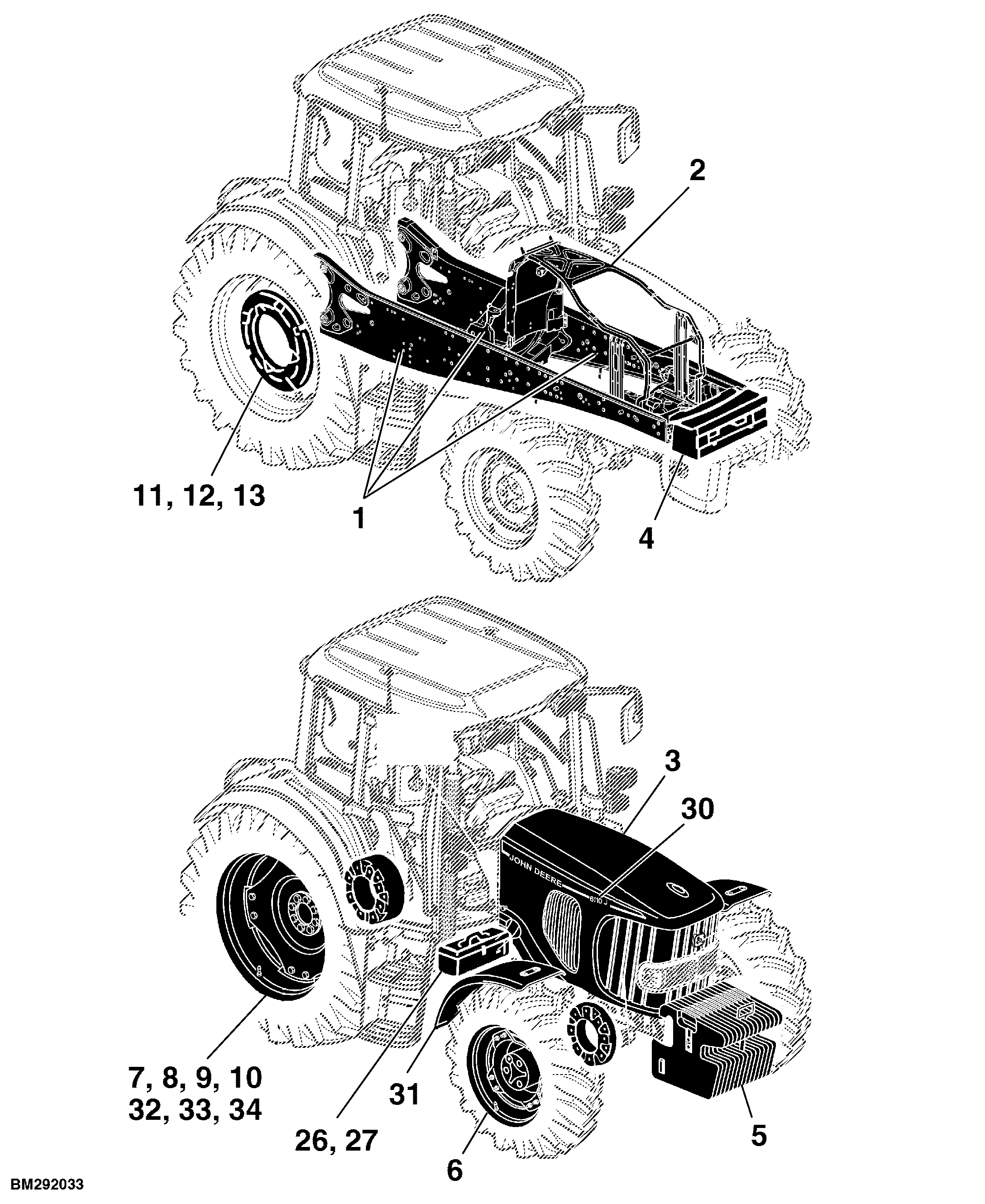 80 FRAME, FRONT AXLES, SHEETS, MISCELLANEOUS