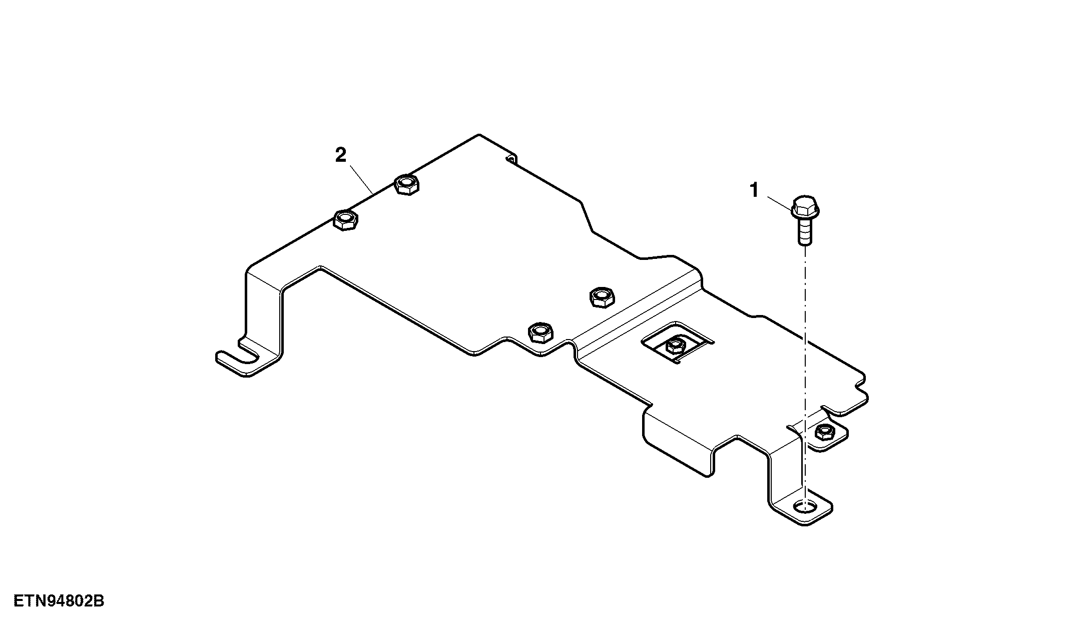 Mounting Bracket, Controller, JDLink™ Ready